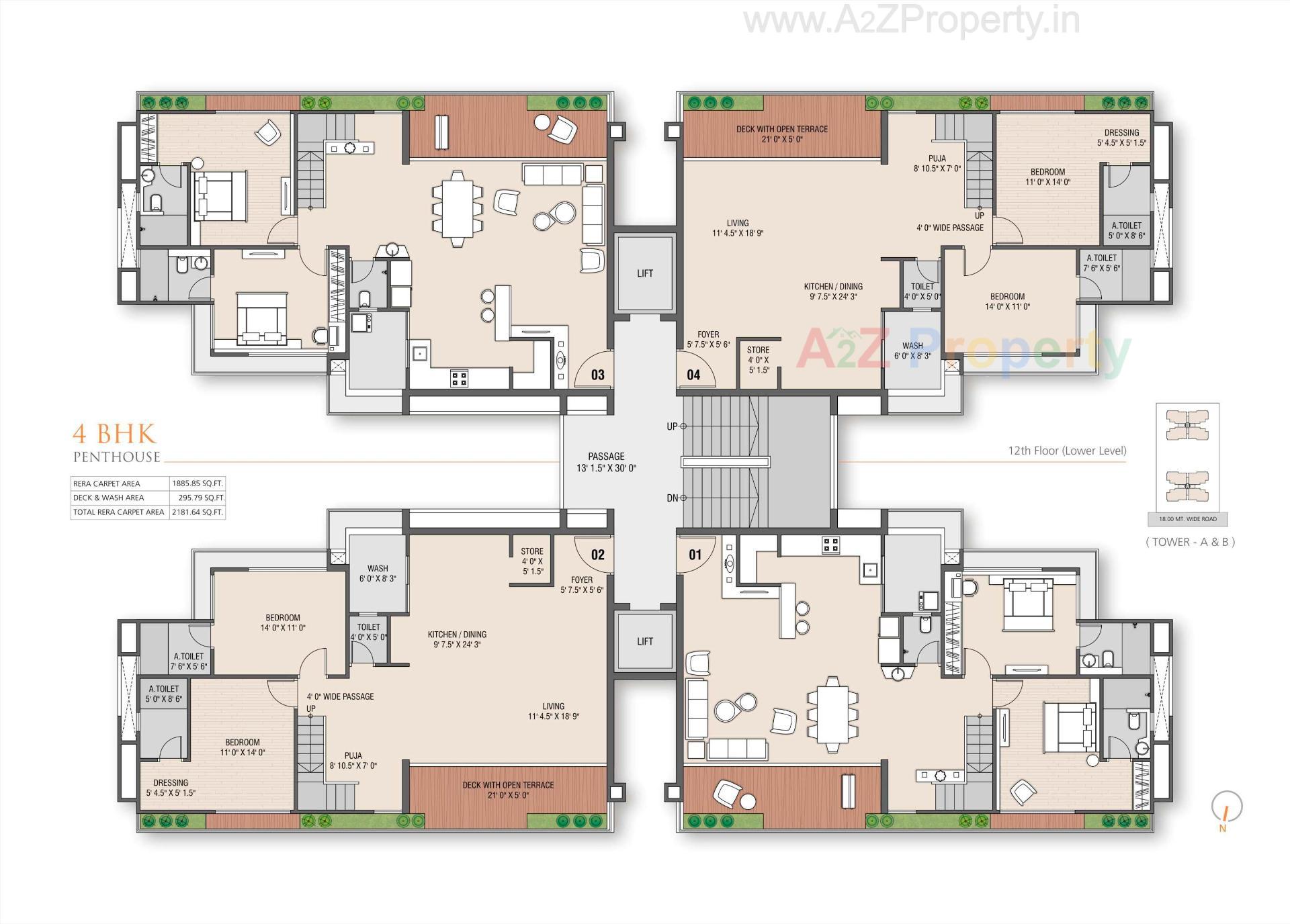 Layout of real estate project Shreepad located at Pal, Surat, Gujarat