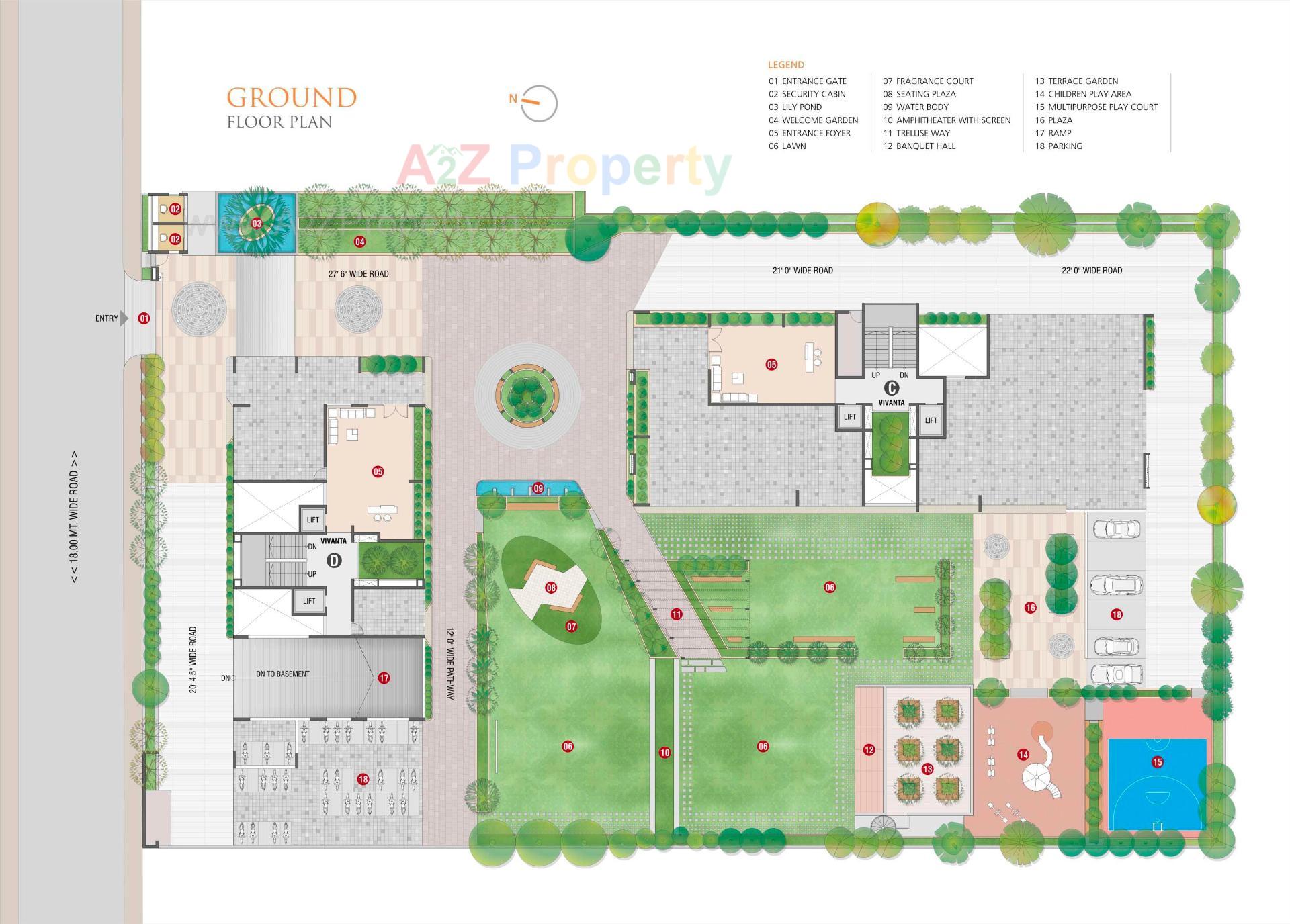 Layout of real estate project Shreepad located at Pal, Surat, Gujarat