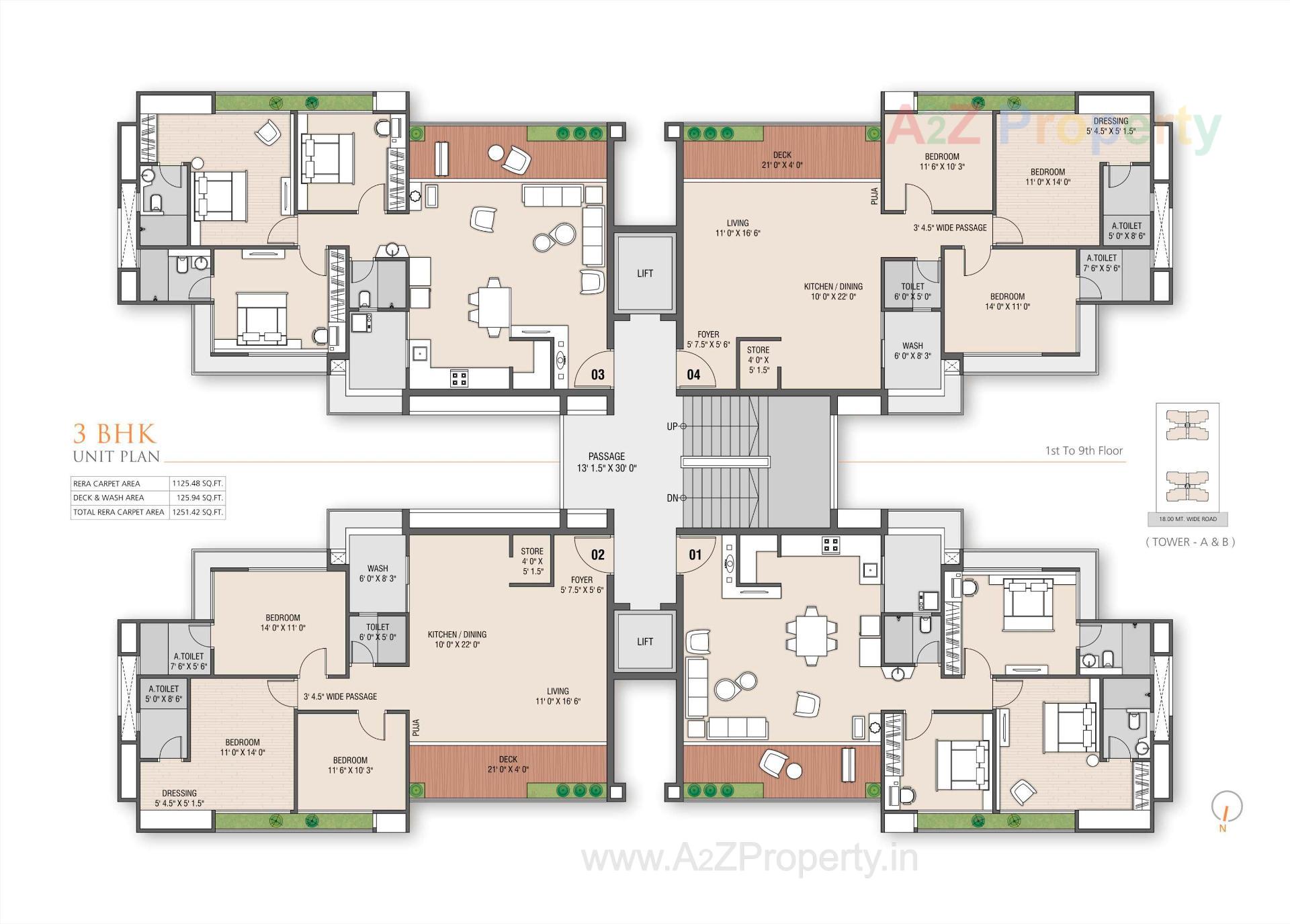 Layout of real estate project Shreepad located at Pal, Surat, Gujarat