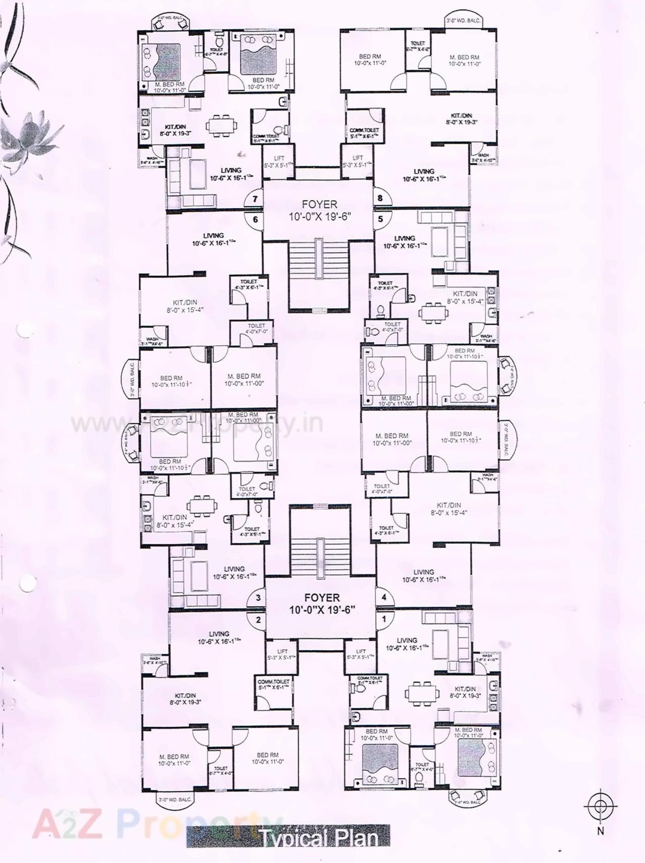 Layout of real estate project Shri Sai Residency located at Saniya, Surat, Gujarat