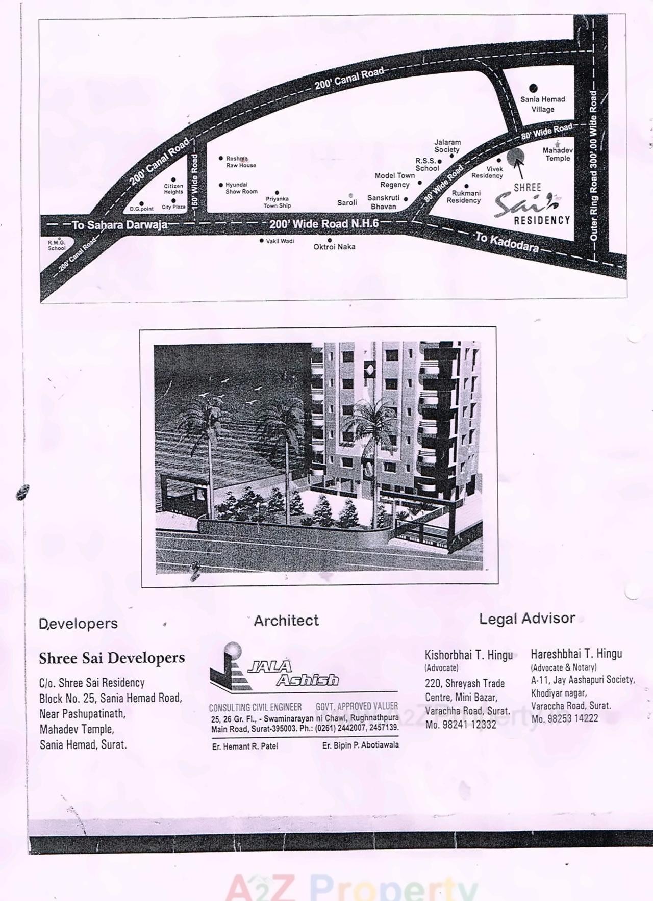  of real estate project Shri Sai Residency located at Saniya, Surat, Gujarat