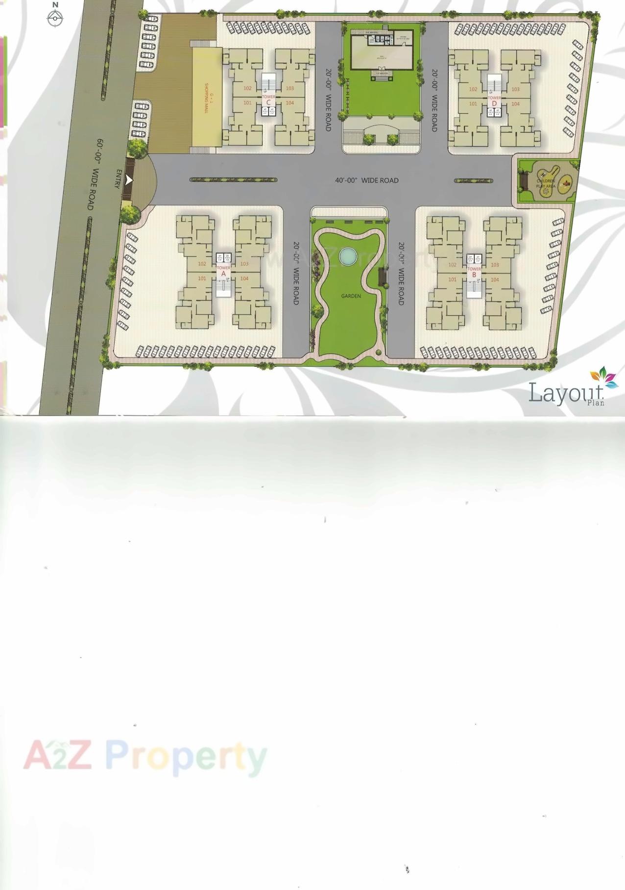 Layout of real estate project Shriya Heights located at Saroli, Surat, Gujarat