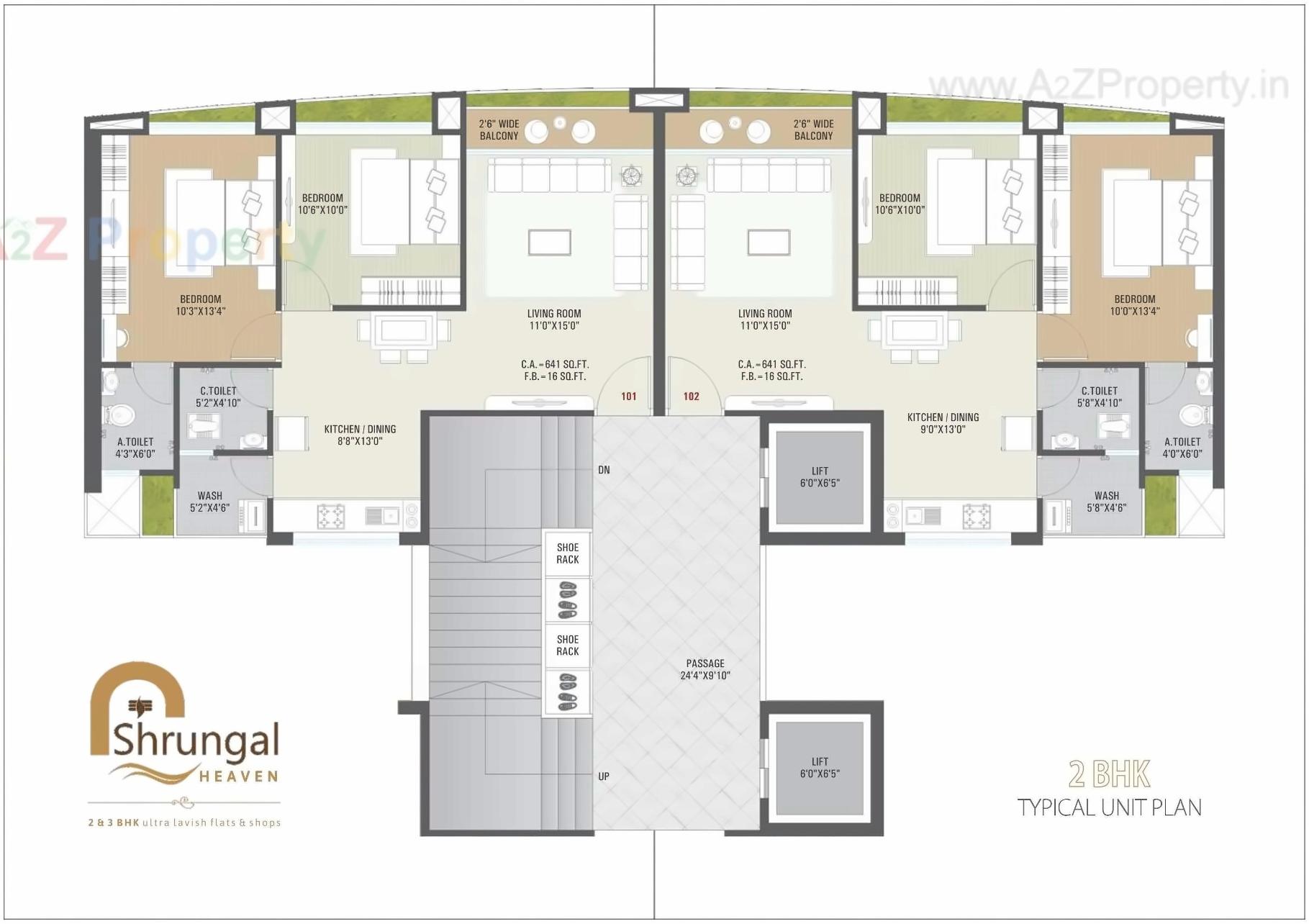 Layout of real estate project Shrungal Heaven located at Surat, Surat, Gujarat