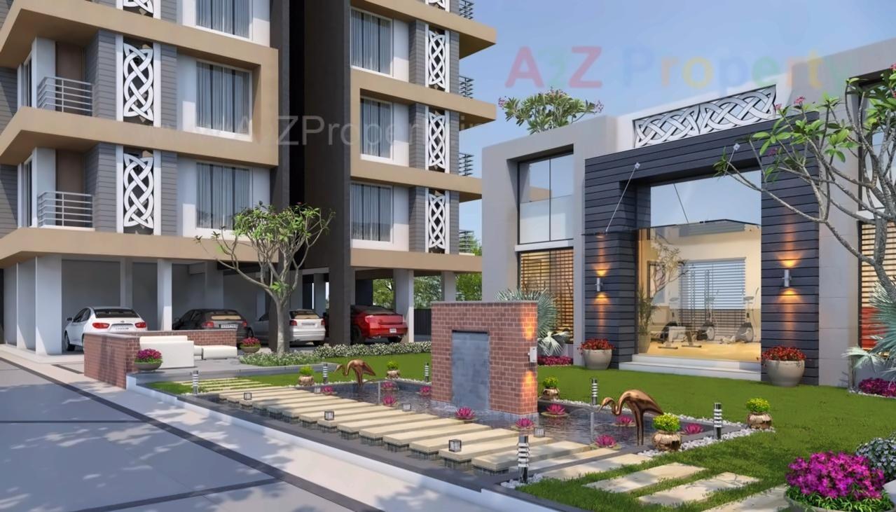 3D Elevation of real estate project Shrungal Homes located at Surat, Surat, Gujarat
