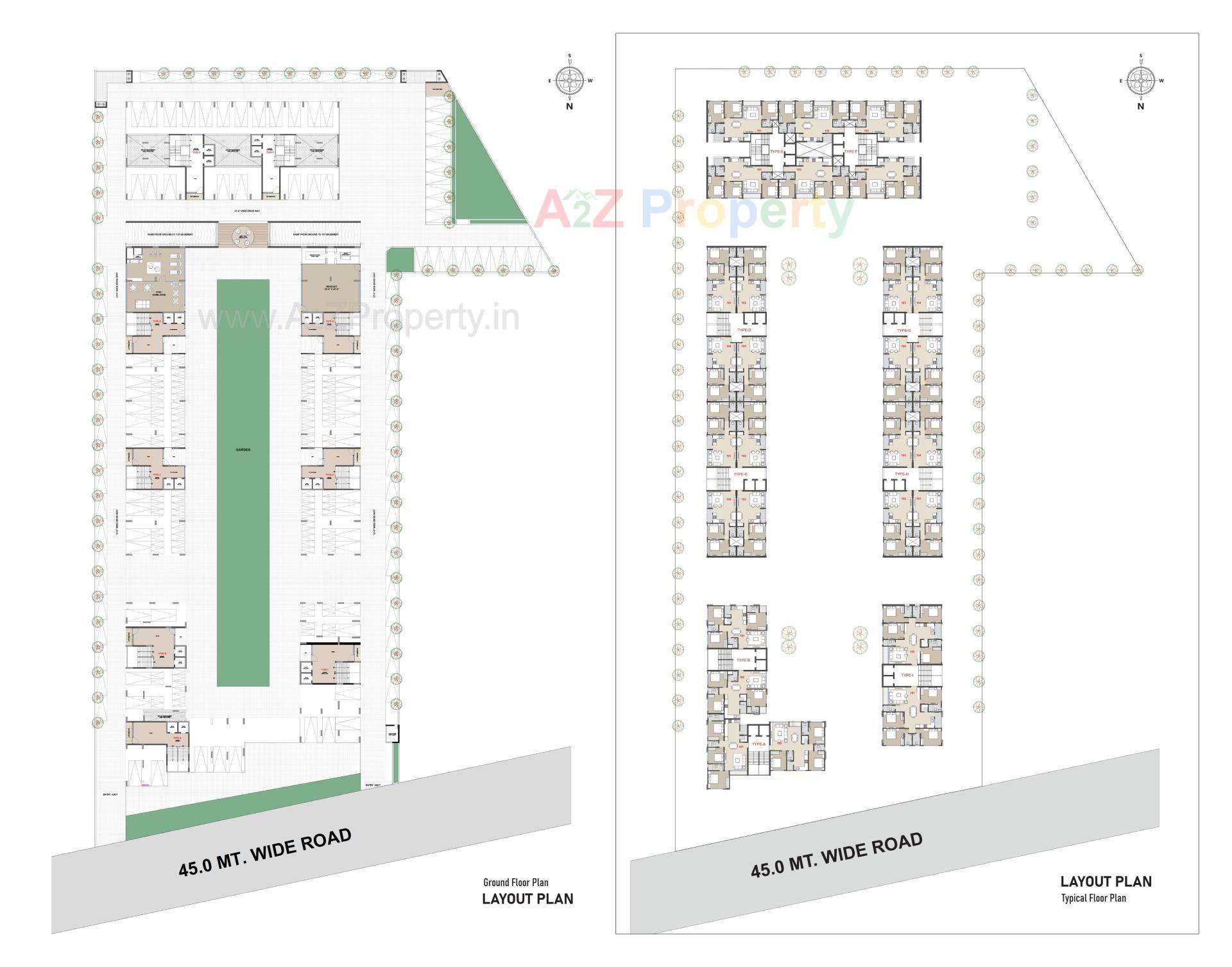Layout of real estate project Shrungal Palace located at Surat, Surat, Gujarat