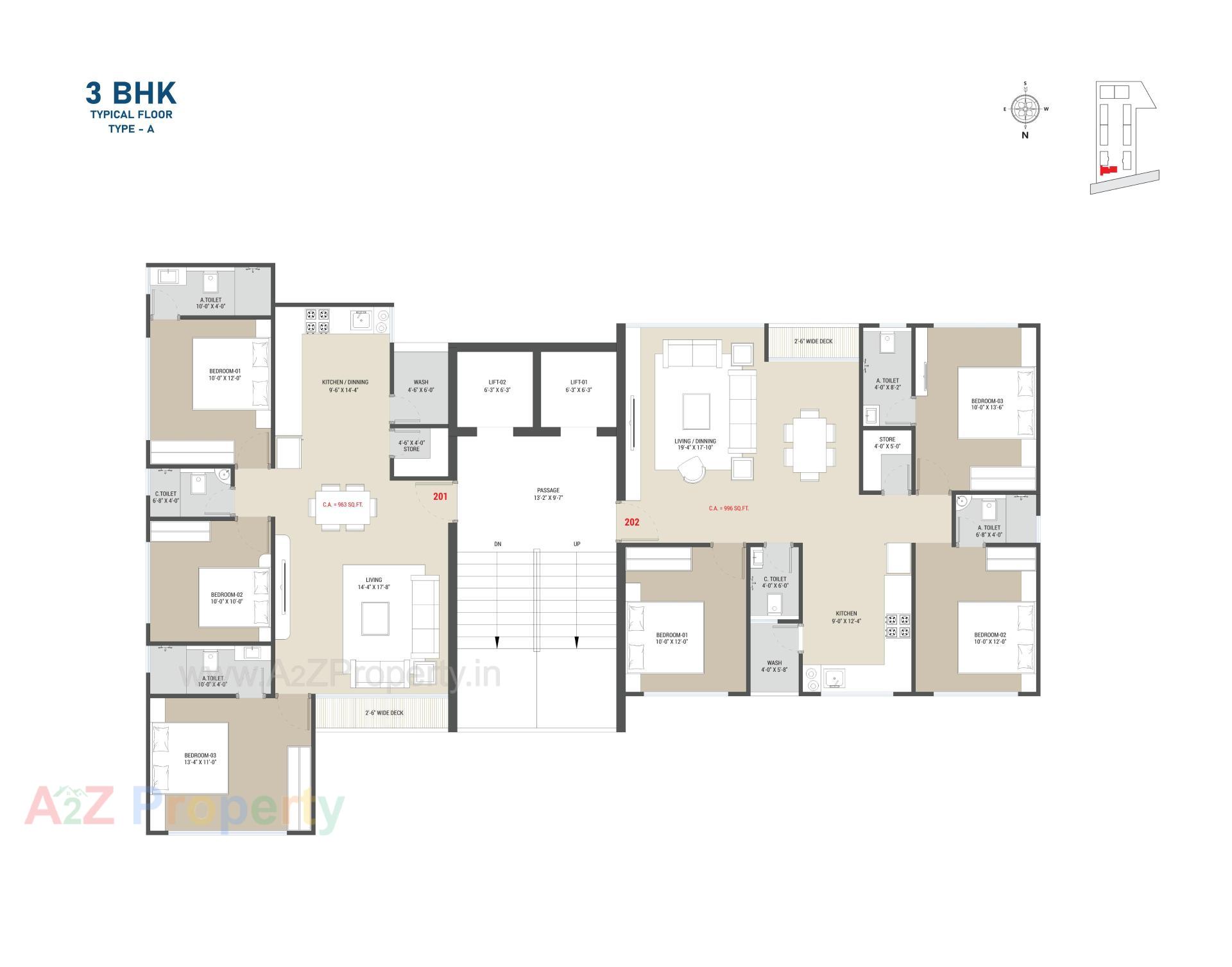 Layout of real estate project Shrungal Palace located at Surat, Surat, Gujarat