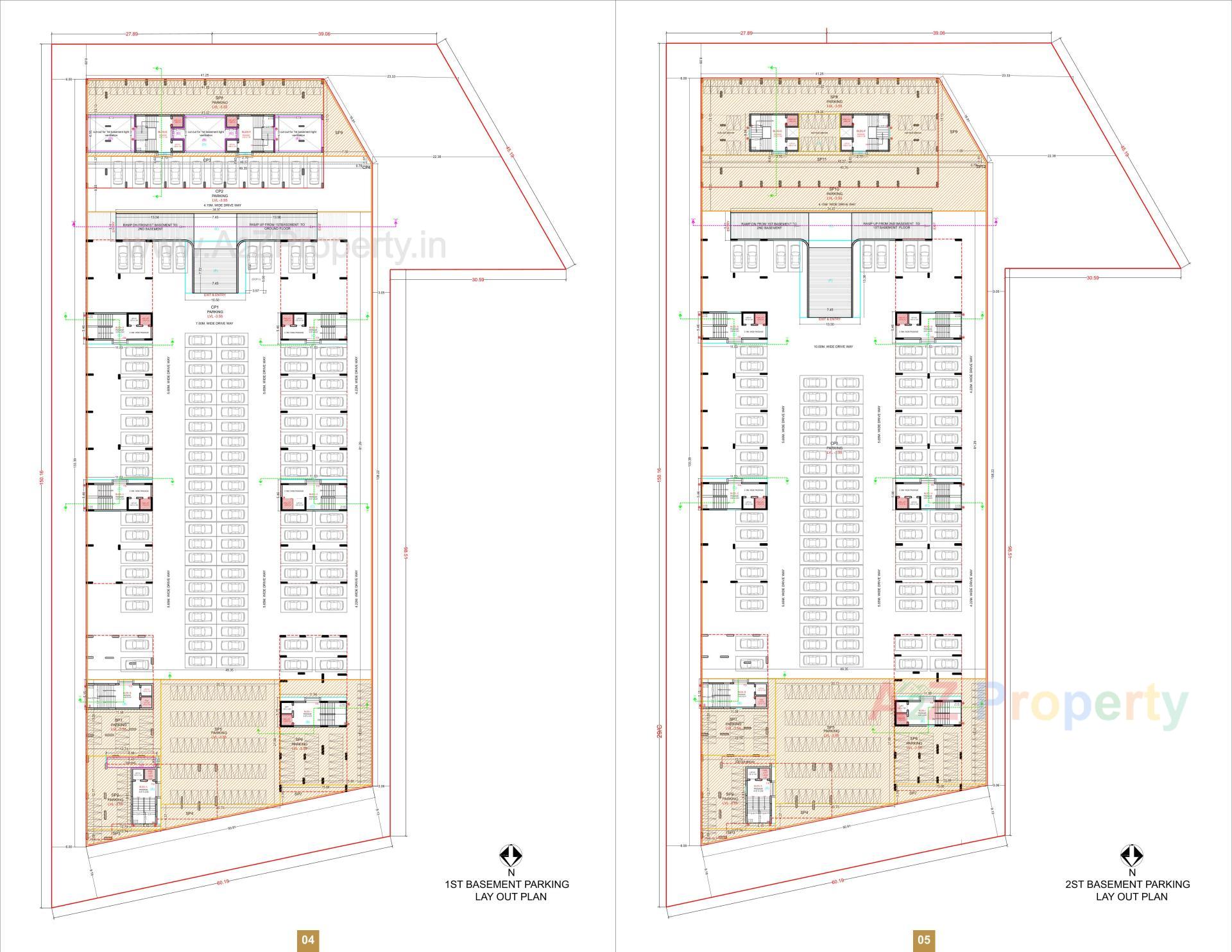 Layout of real estate project Shrungal Palace located at Bamroli, Surat, Gujarat