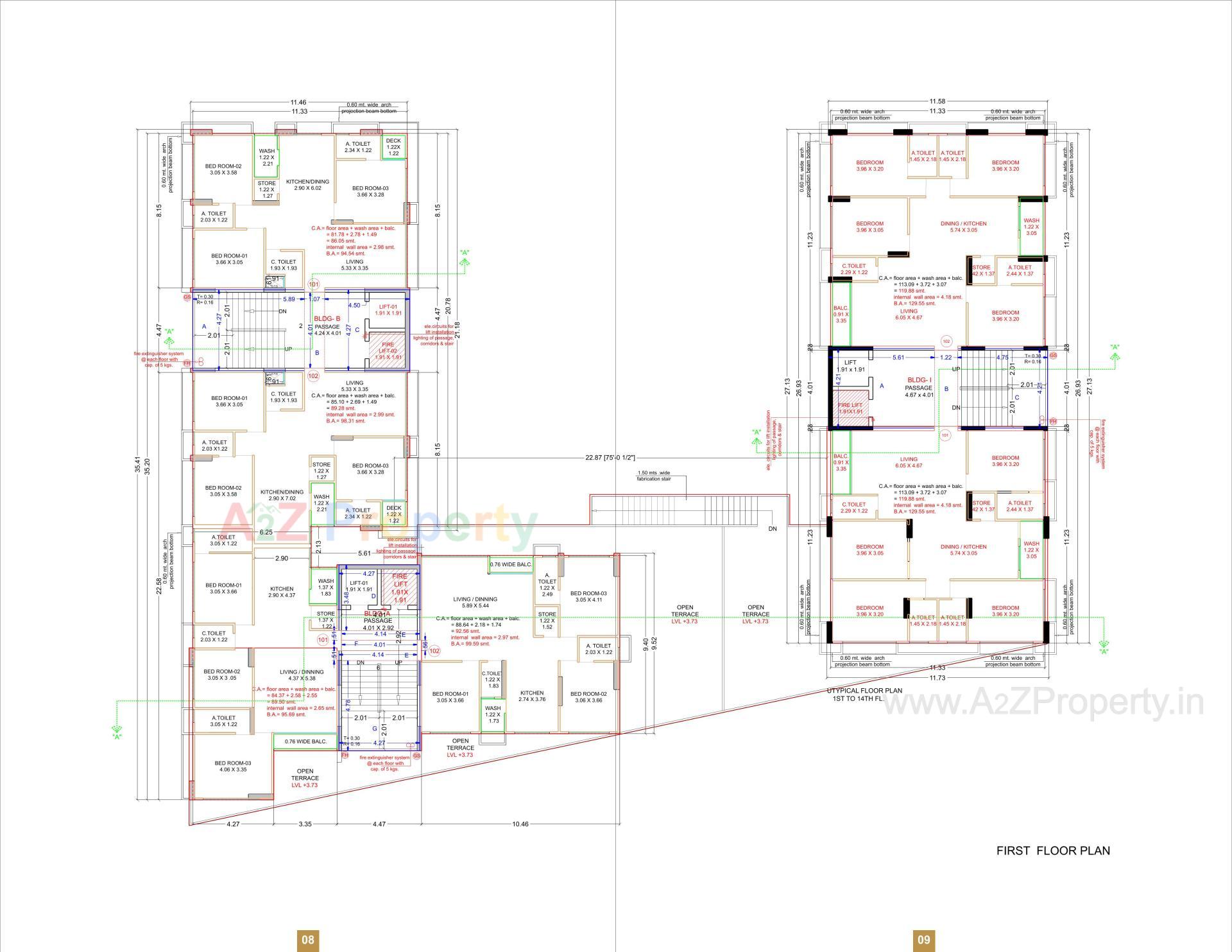 Layout of real estate project Shrungal Palace located at Bamroli, Surat, Gujarat