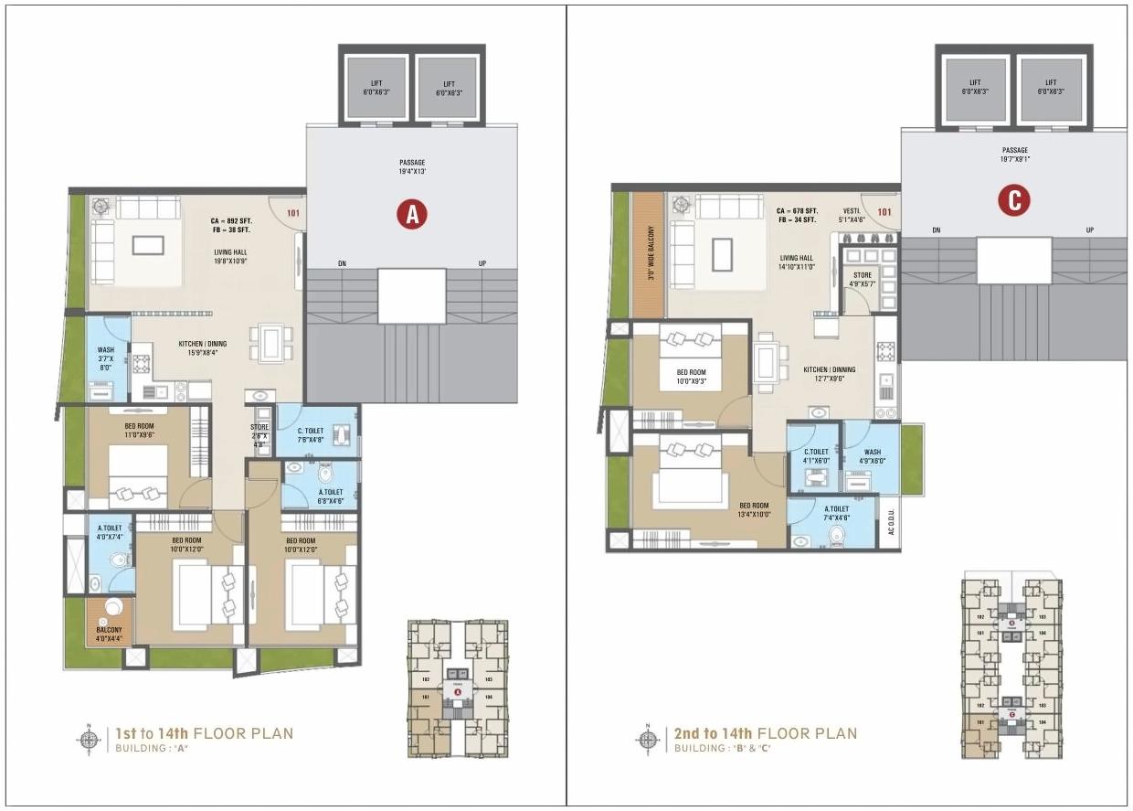 Layout of real estate project Shrungal Solitaire located at Bamroli, Surat, Gujarat
