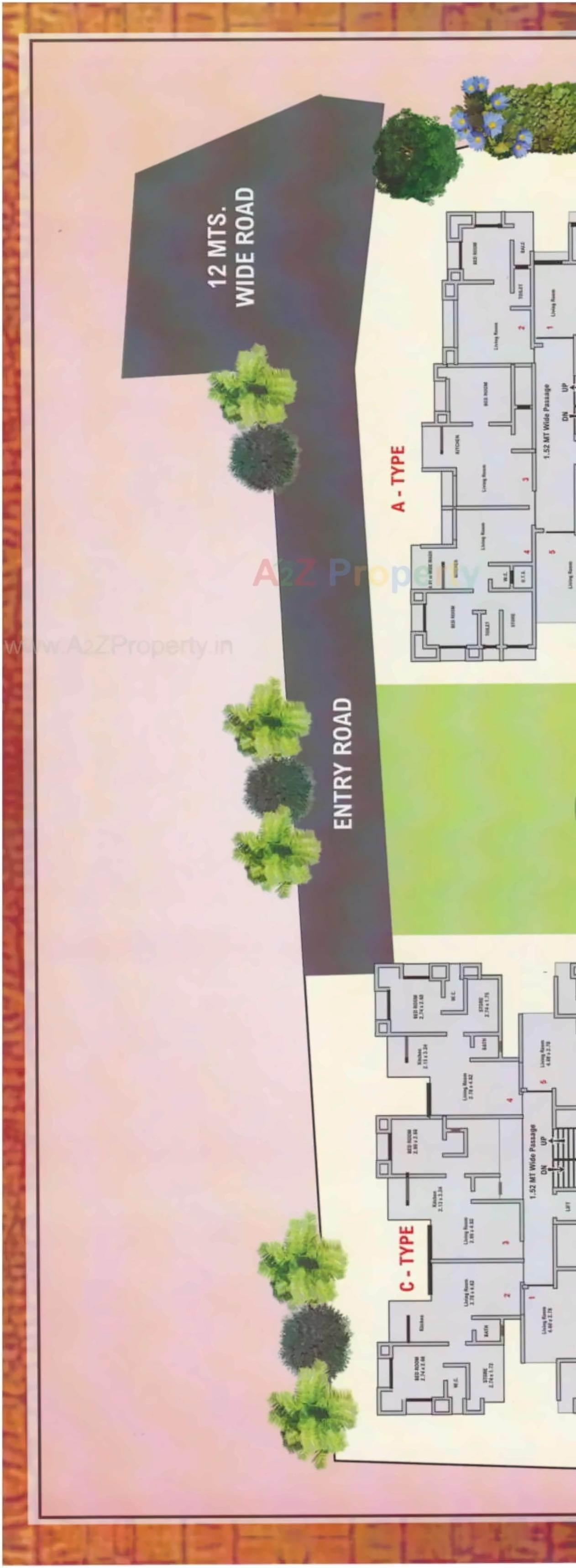 Layout of real estate project Shubh Residency located at Surat, Surat, Gujarat