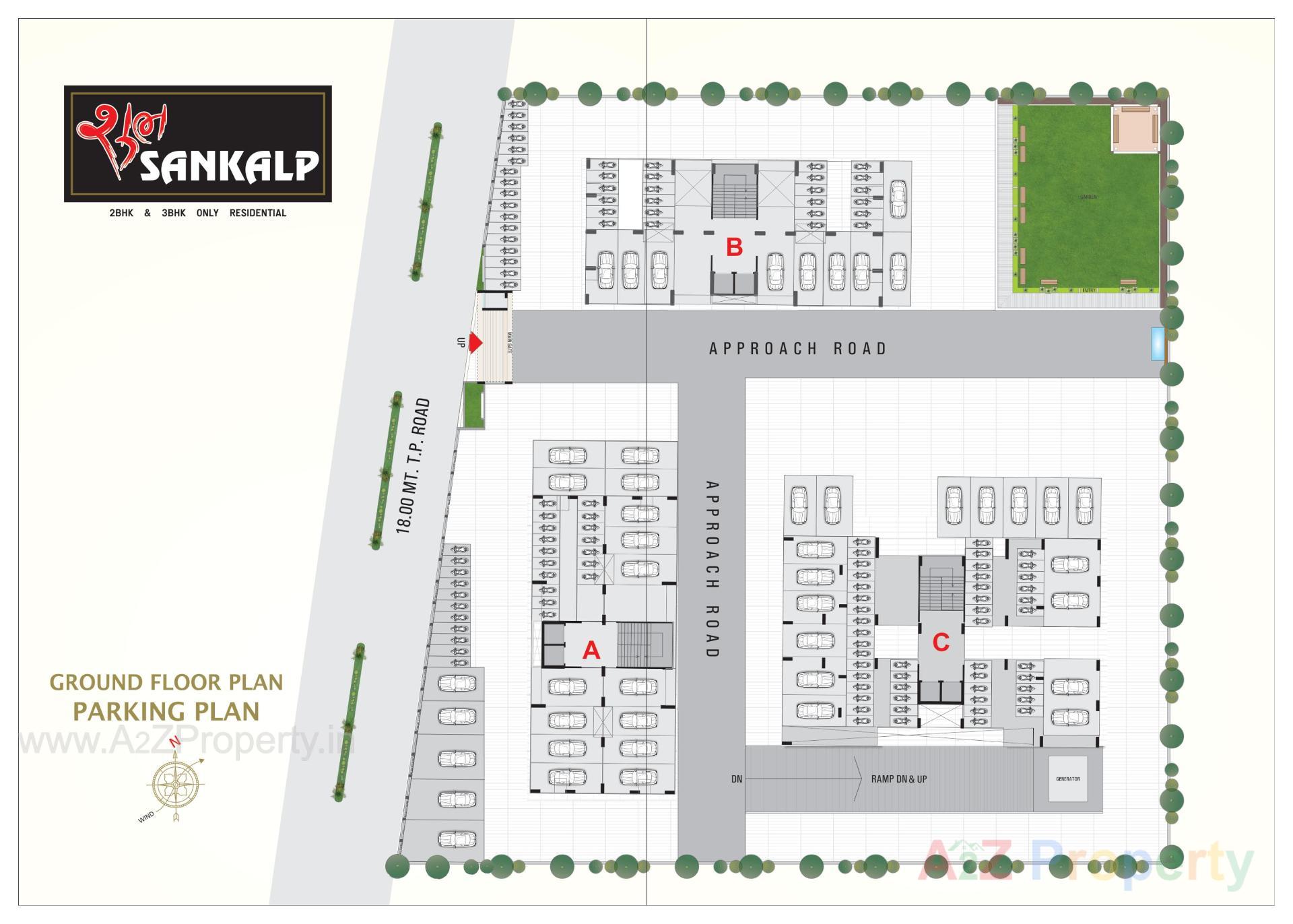 Layout of real estate project Shubh Sankalp located at Surat, Surat, Gujarat