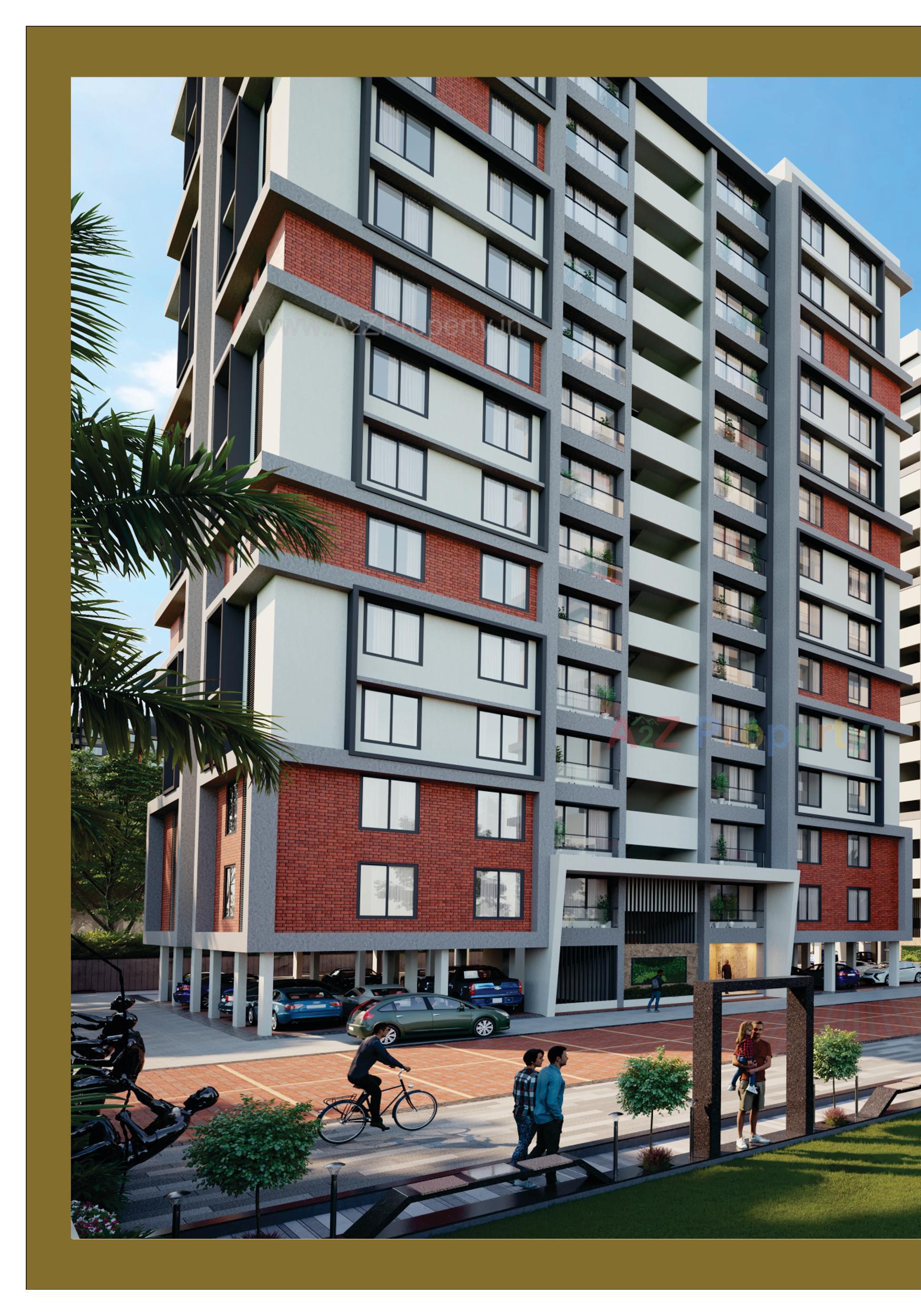 3D Elevation of real estate project Shubh Sankalp located at Surat, Surat, Gujarat