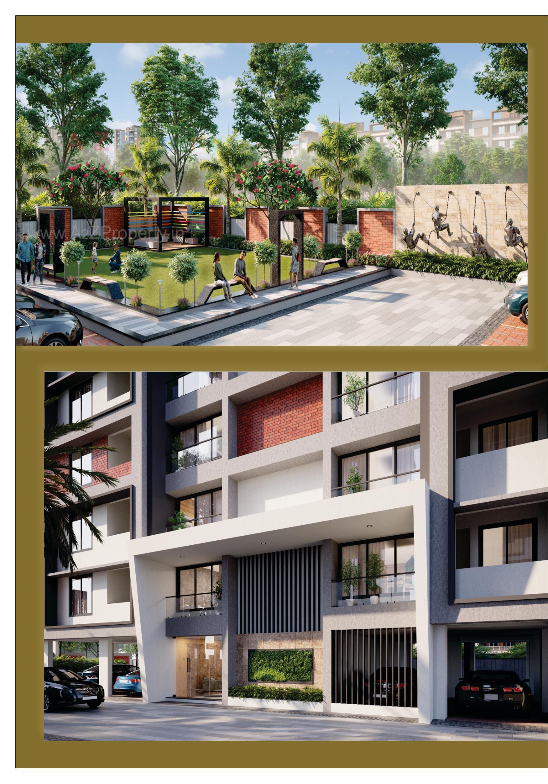 3D Elevation of real estate project Shubh Sankalp located at Surat, Surat, Gujarat