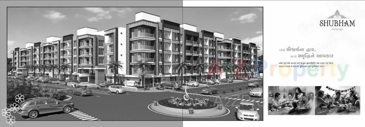 3D Elevation of real estate project Shubham Avenue located at Varachha, Surat, Gujarat