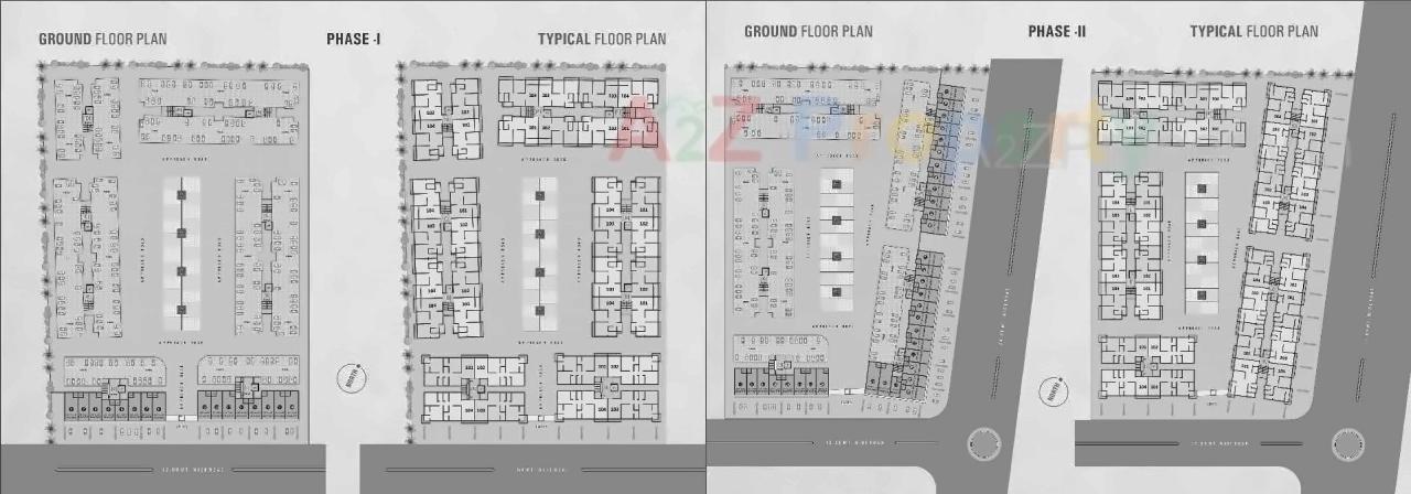Layout of real estate project Shubham Avenue located at Varachha, Surat, Gujarat