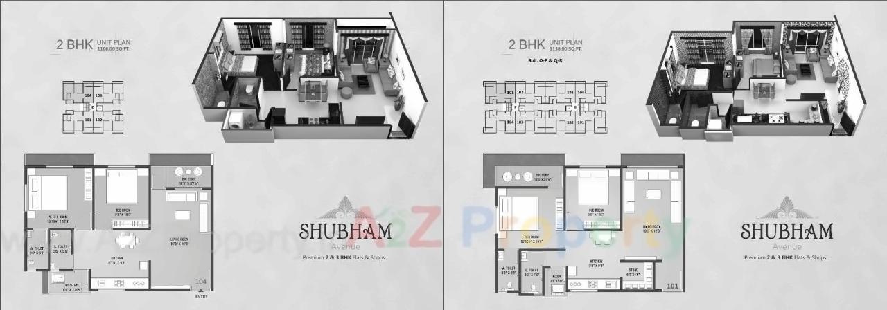 Layout of real estate project Shubham Avenue located at Varachha, Surat, Gujarat