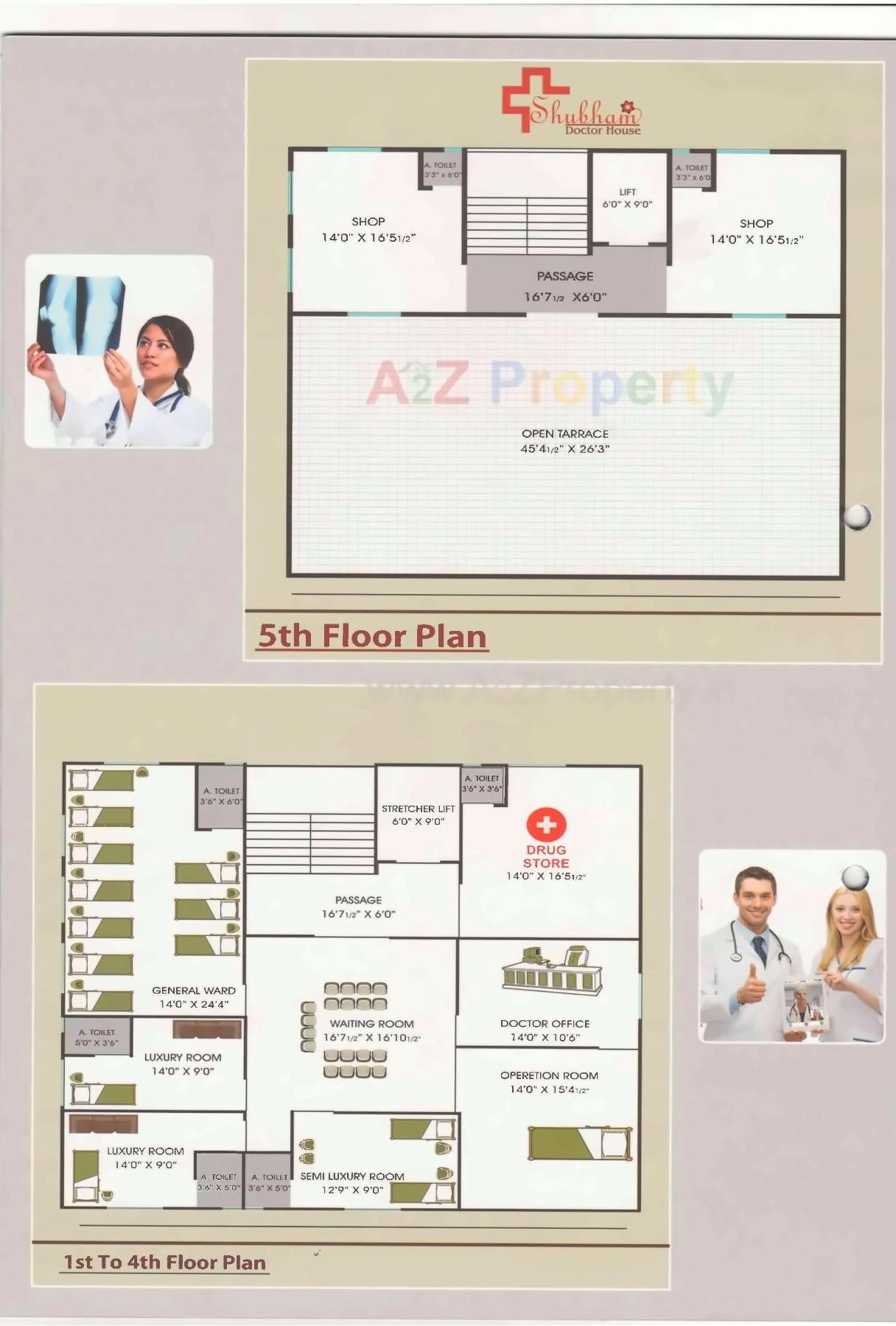 Layout of real estate project Shubham Doctor House located at Varachha, Surat, Gujarat