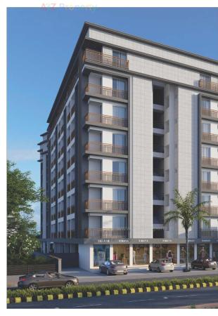 Elevation of real estate project Shubham Heights located at Dakhanvada, Surat, Gujarat