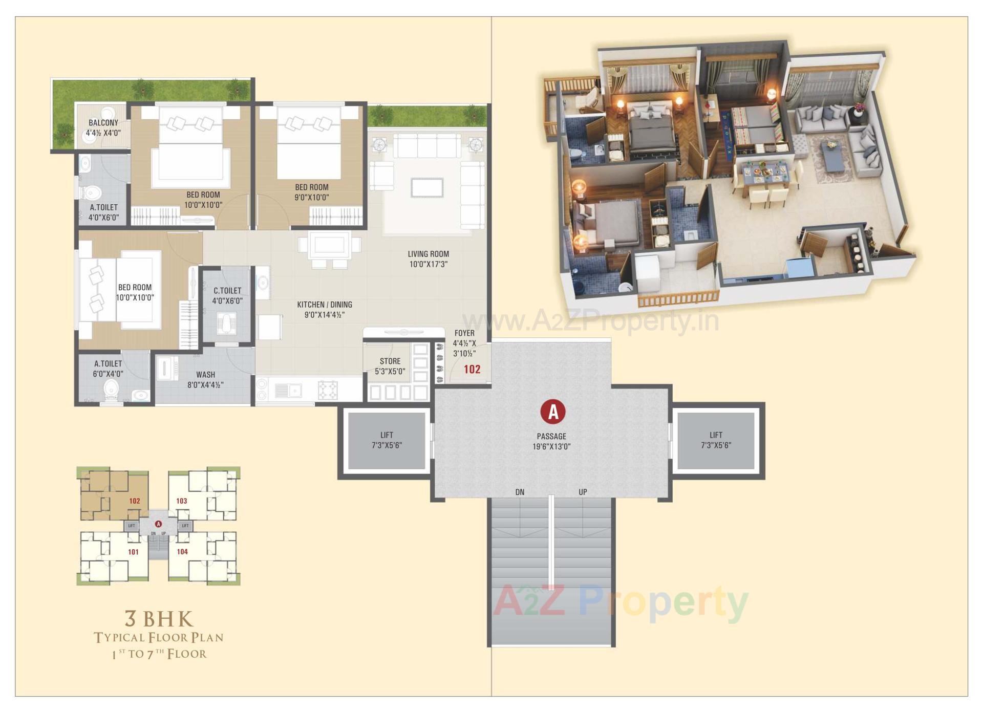 Layout of real estate project Shubham Heights located at Dakhanvada, Surat, Gujarat