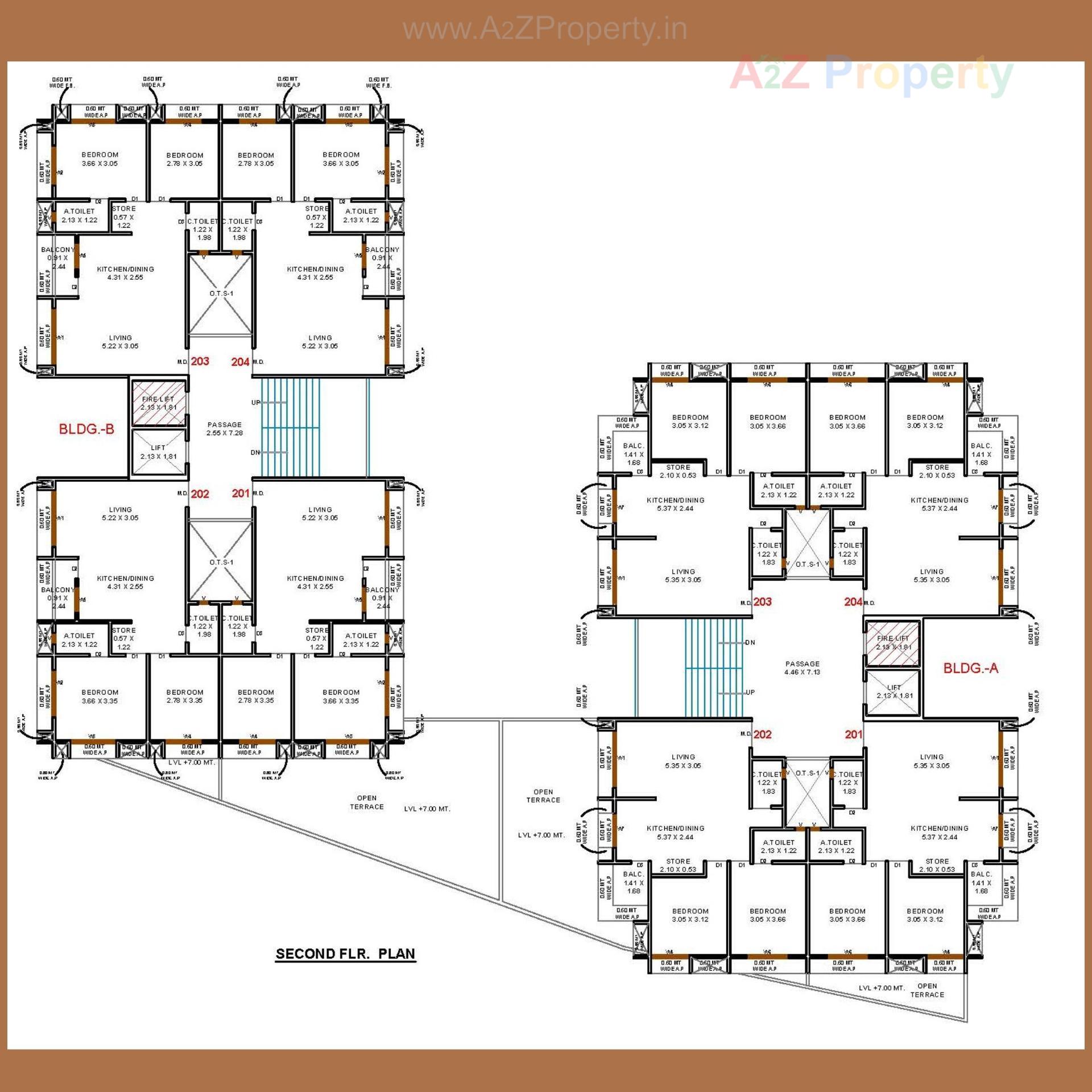 Layout of real estate project Shubham Heights located at Surat, Surat, Gujarat