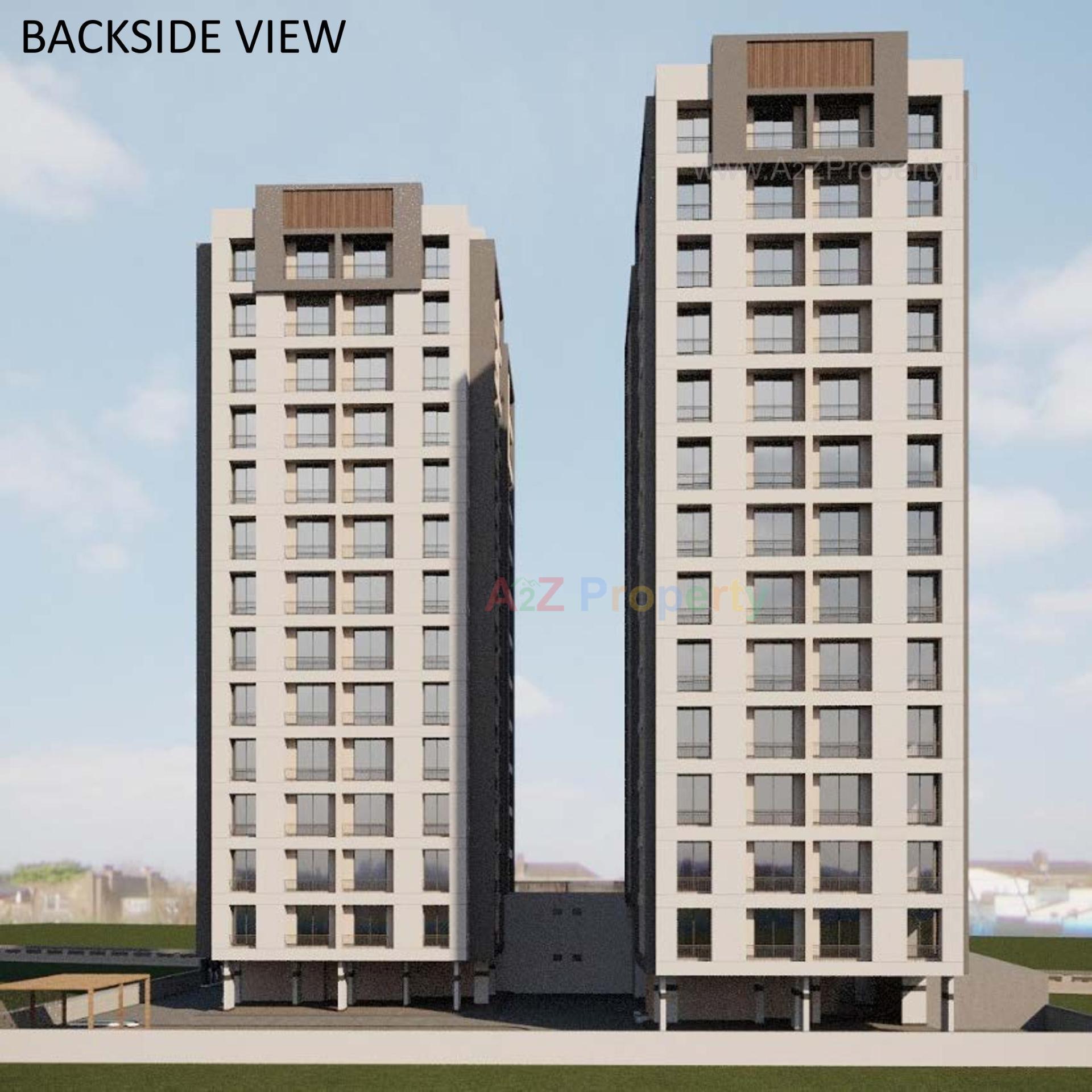 3D Elevation of real estate project Shubham Heights located at Surat, Surat, Gujarat