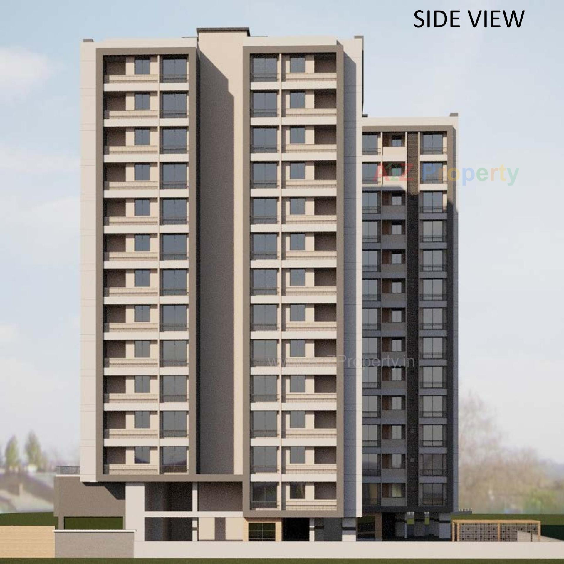 3D Elevation of real estate project Shubham Heights located at Surat, Surat, Gujarat