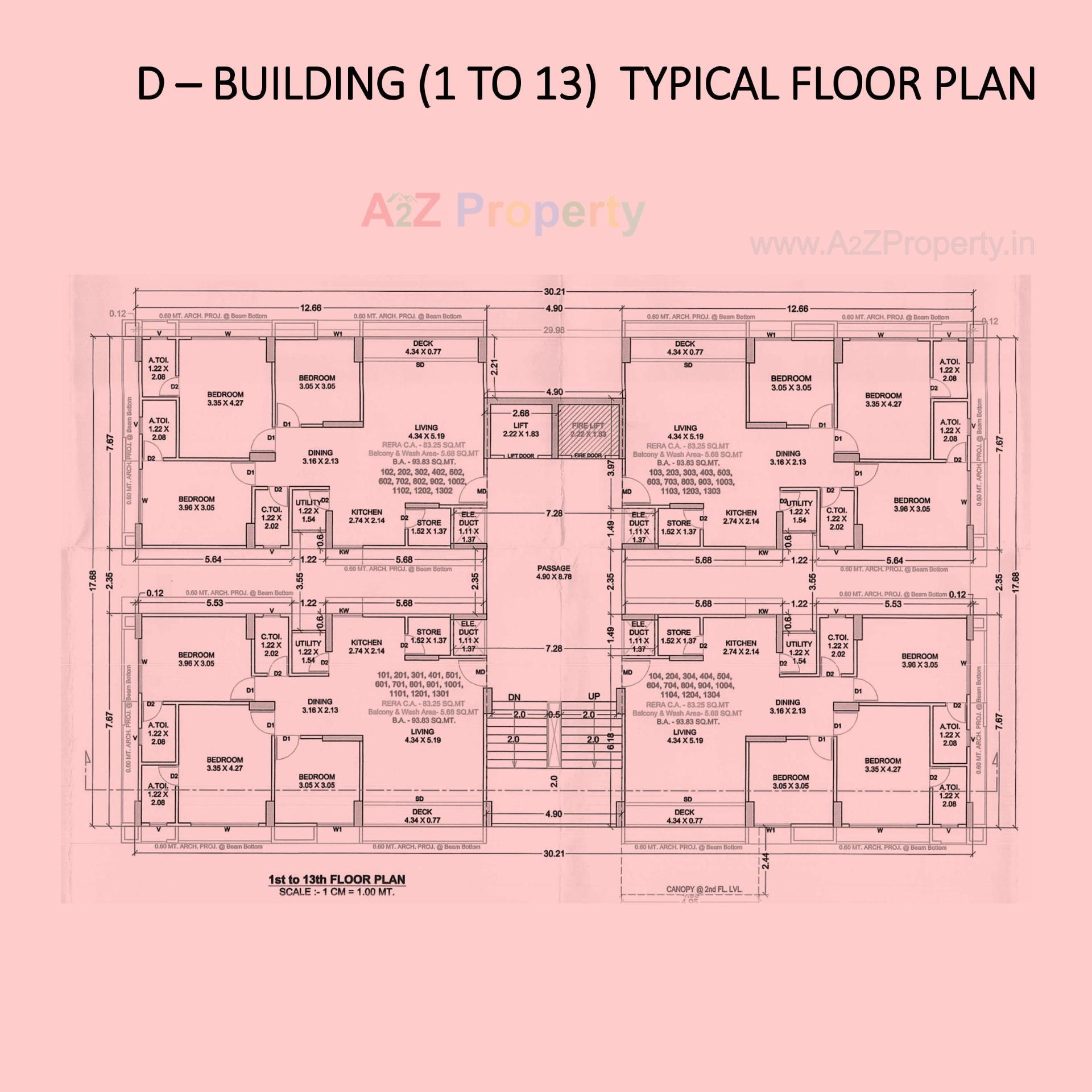Layout of real estate project Shubham Pearl located at Palanpor, Surat, Gujarat
