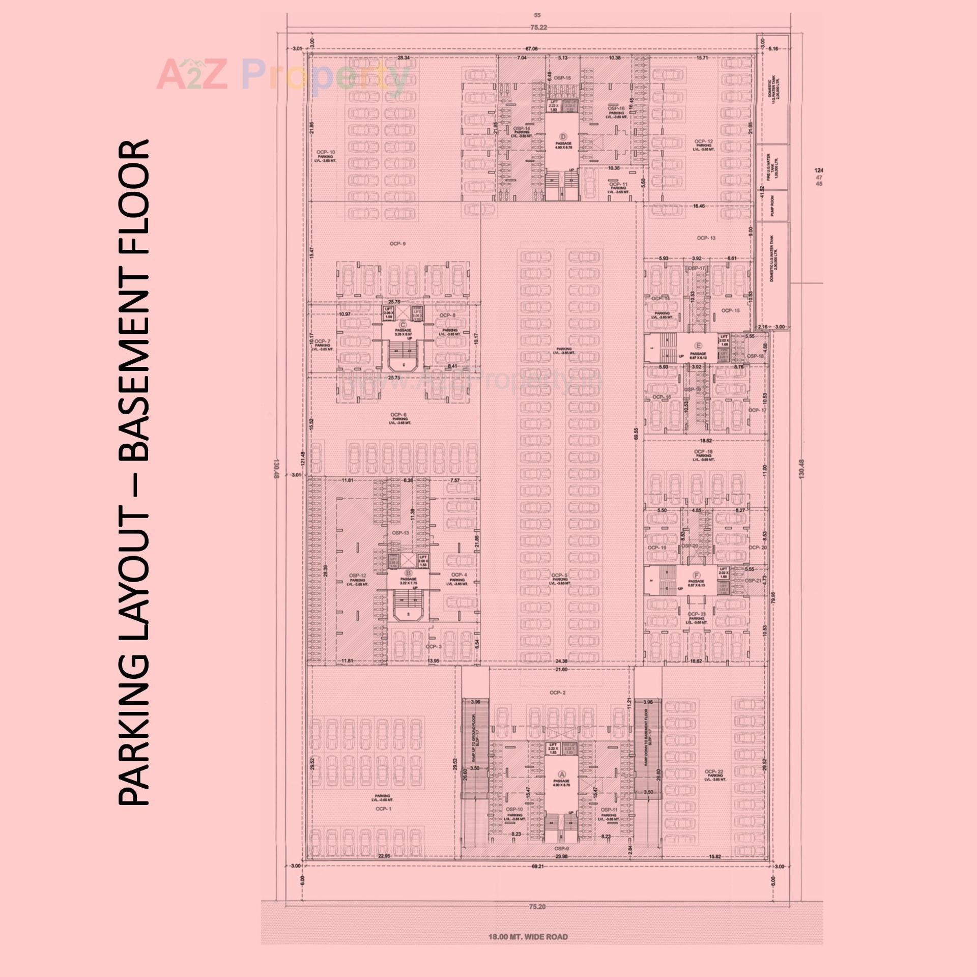 Layout of real estate project Shubham Pearl located at Palanpor, Surat, Gujarat