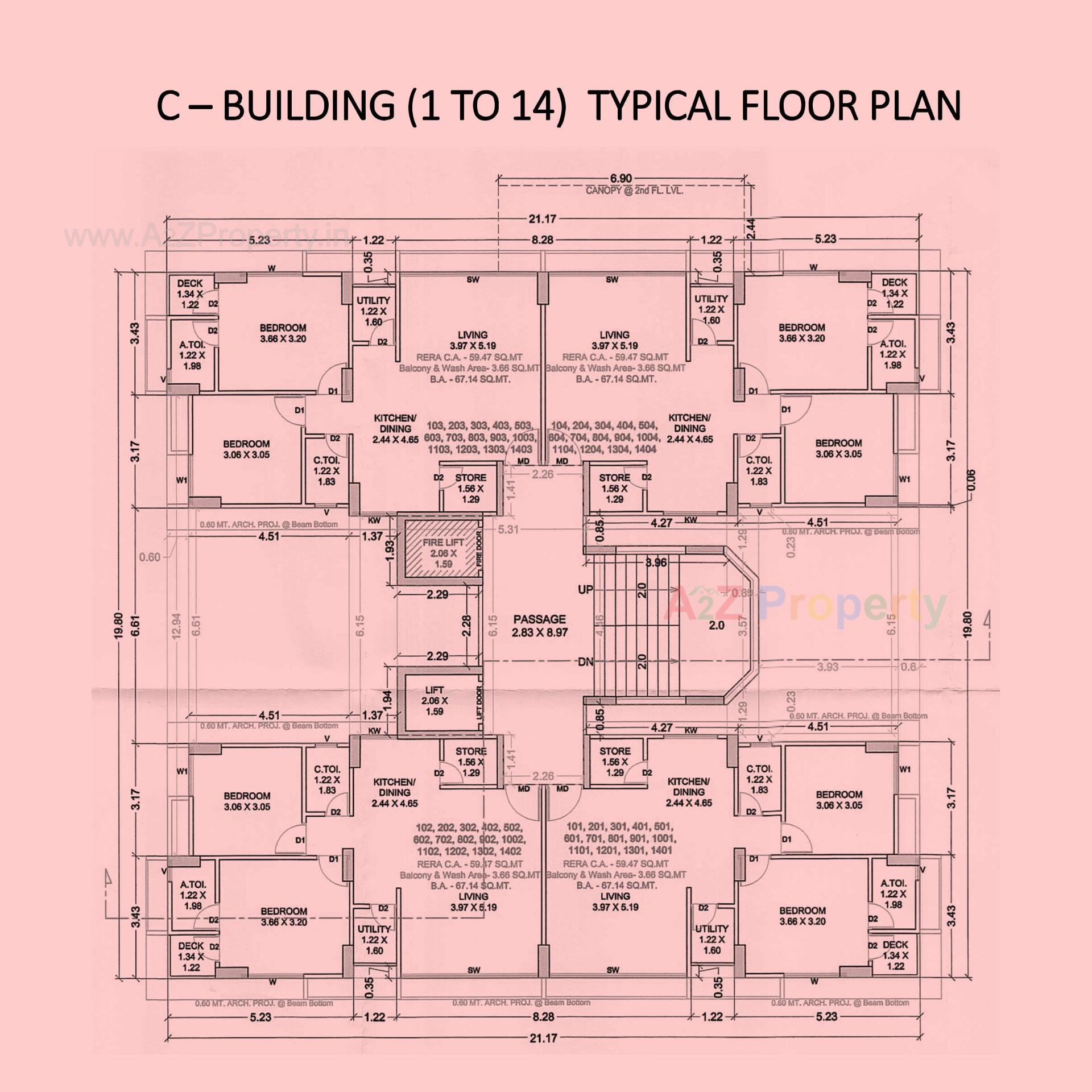 Layout of real estate project Shubham Pearl located at Palanpor, Surat, Gujarat