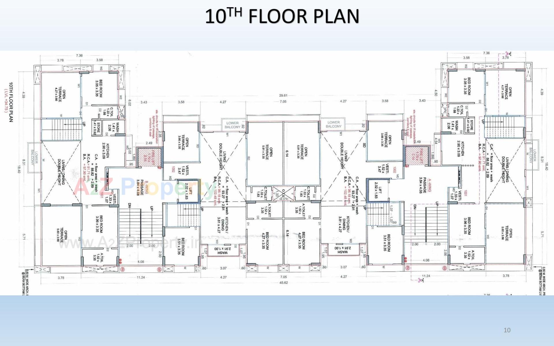 Layout of real estate project Shubham Sky located at Pal, Surat, Gujarat