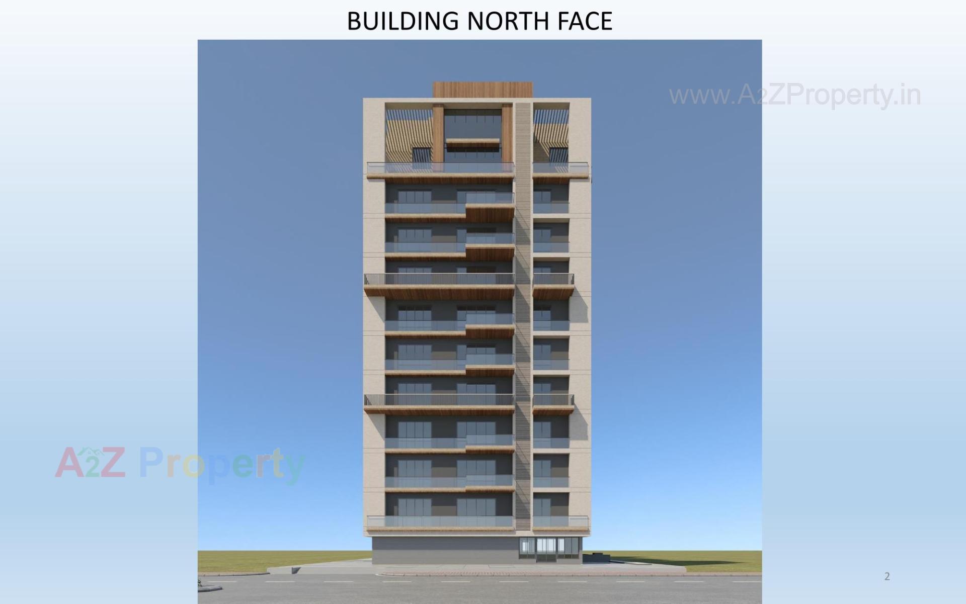 3D Elevation of real estate project Shubham Sky located at Pal, Surat, Gujarat