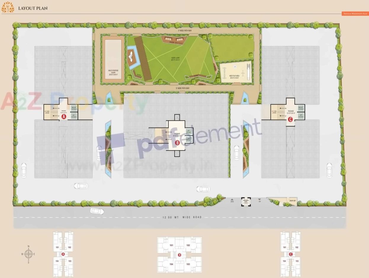 Layout of real estate project Shukan Lifestyle located at Pal, Surat, Gujarat