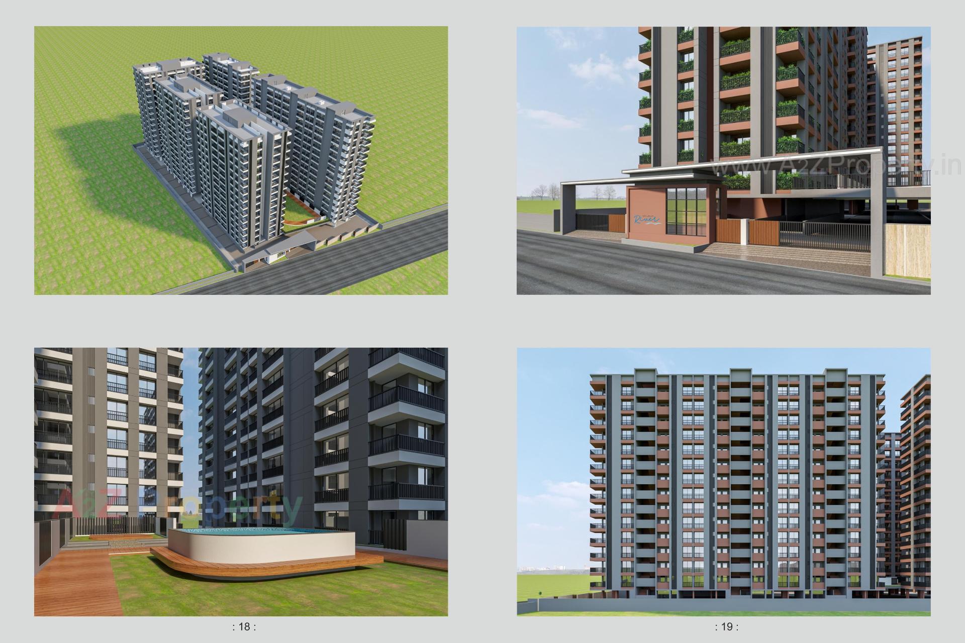 3D Elevation of real estate project Shukan River located at Variyav, Surat, Gujarat