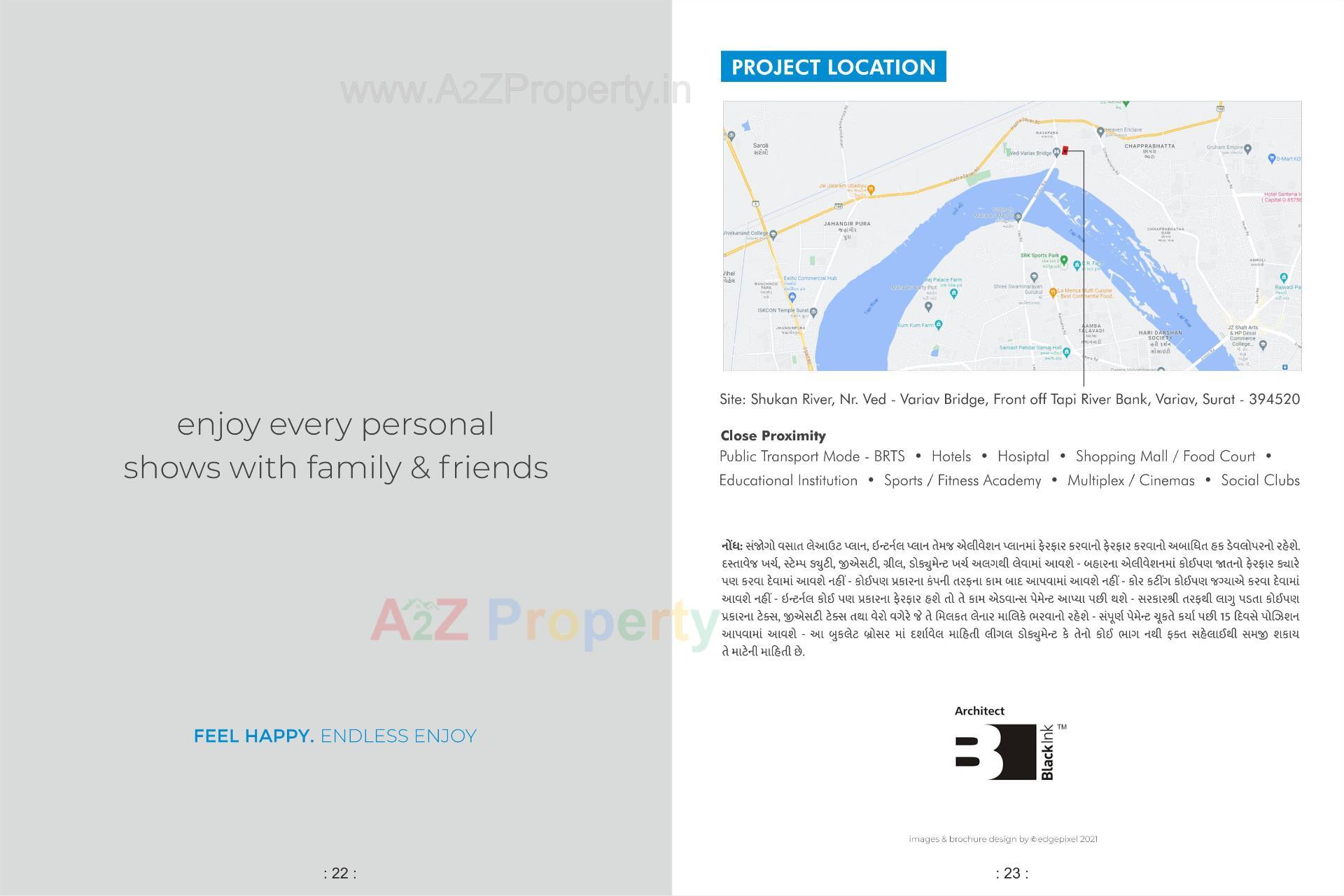  of real estate project Shukan River located at Variyav, Surat, Gujarat