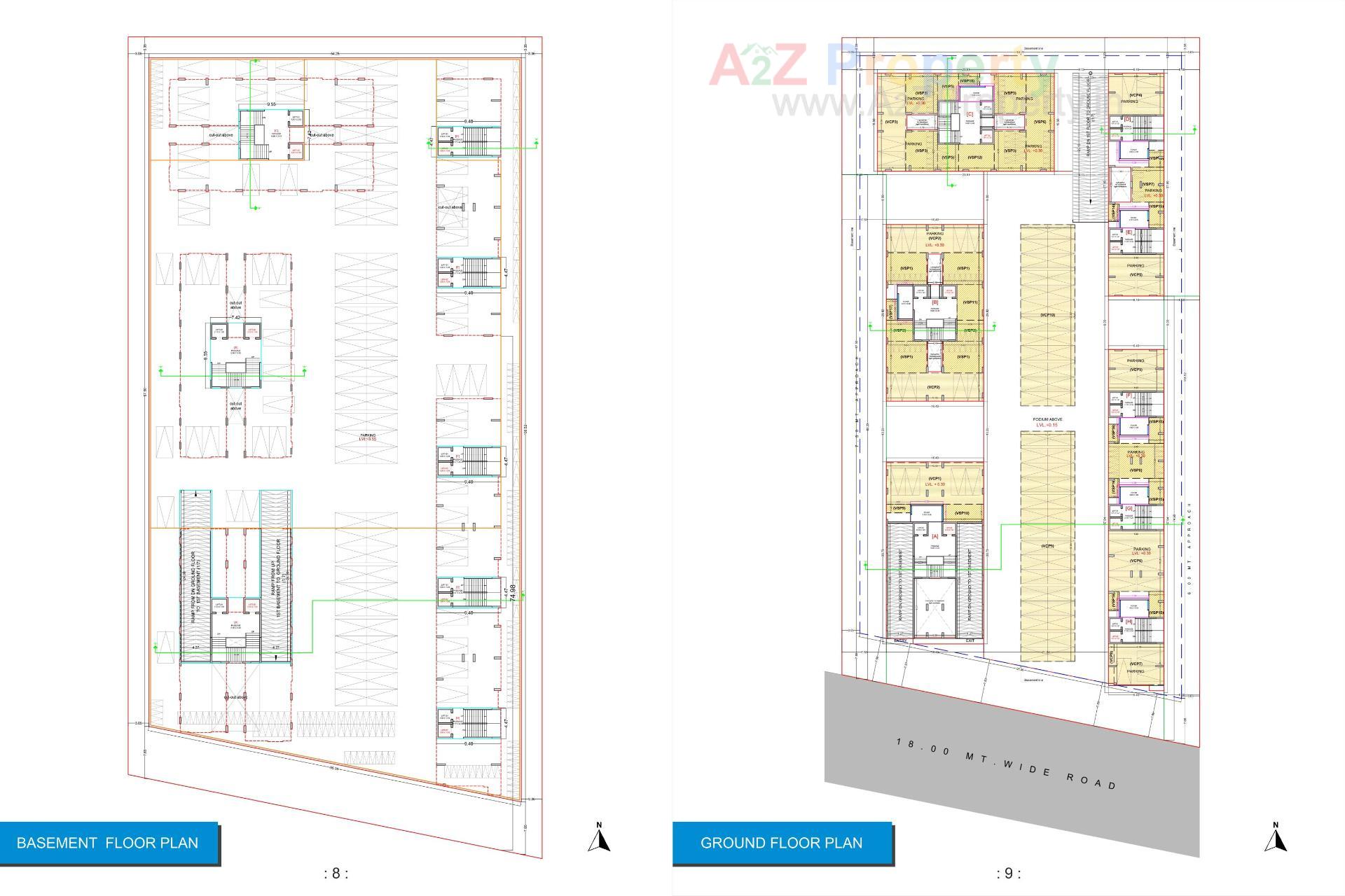 Layout of real estate project Shukan River located at Variyav, Surat, Gujarat
