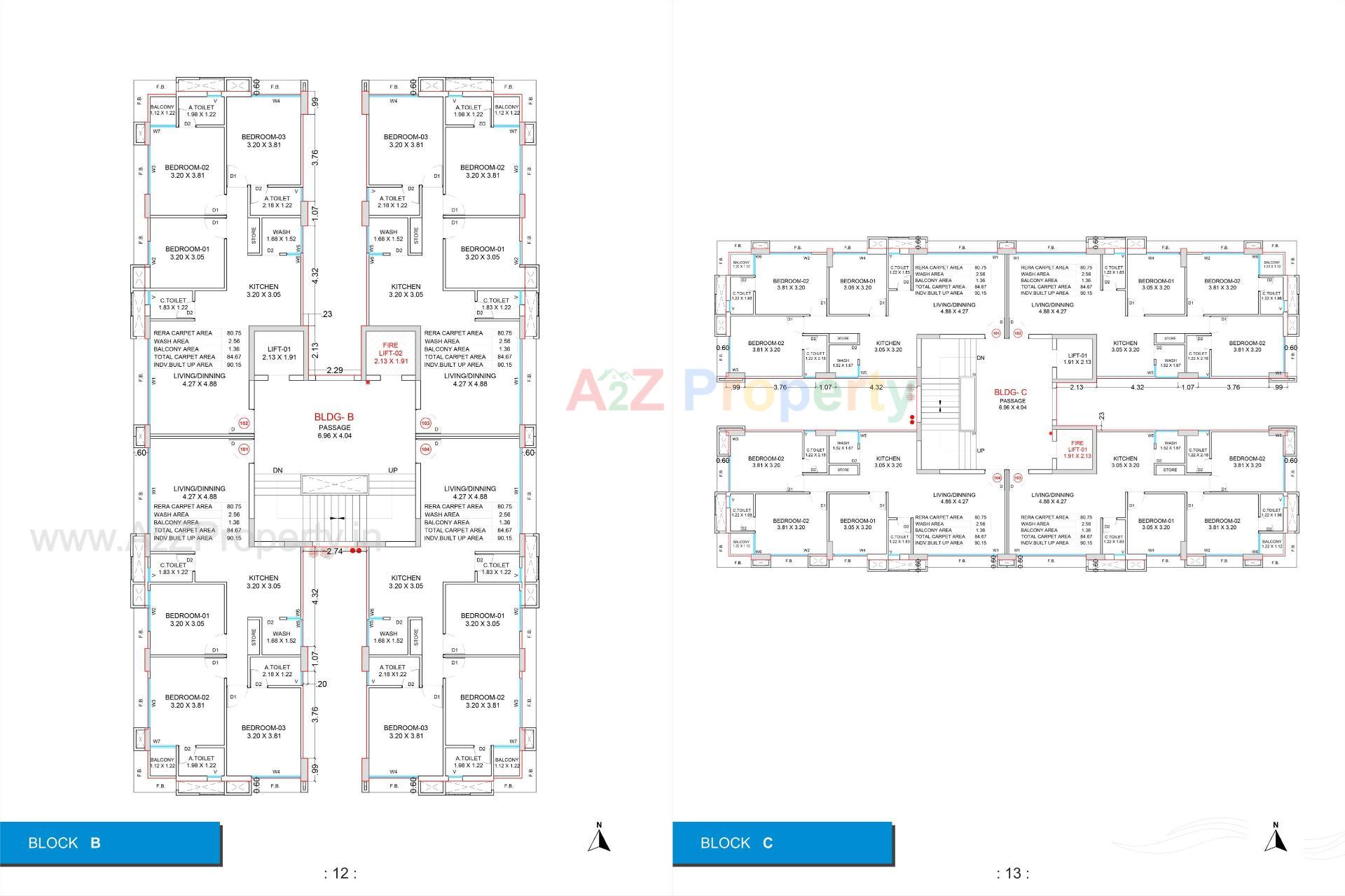 Layout of real estate project Shukan River located at Variyav, Surat, Gujarat