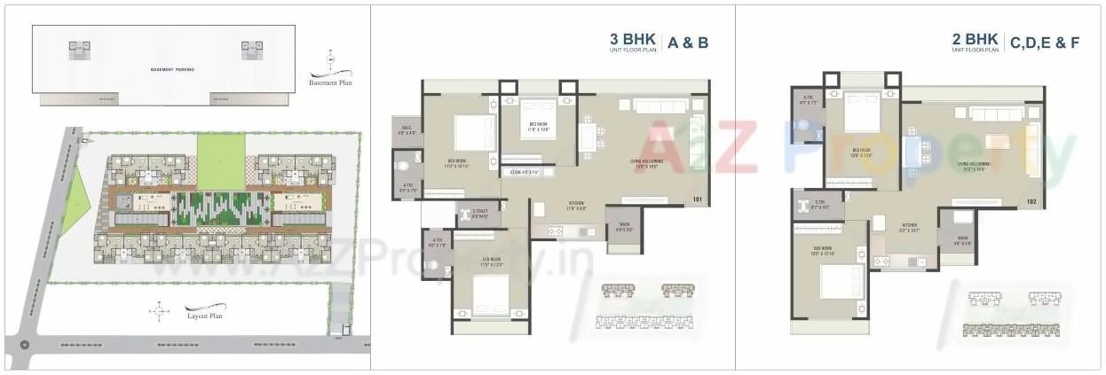 Layout of real estate project Shukan Rivera located at Singanpore, Surat, Gujarat