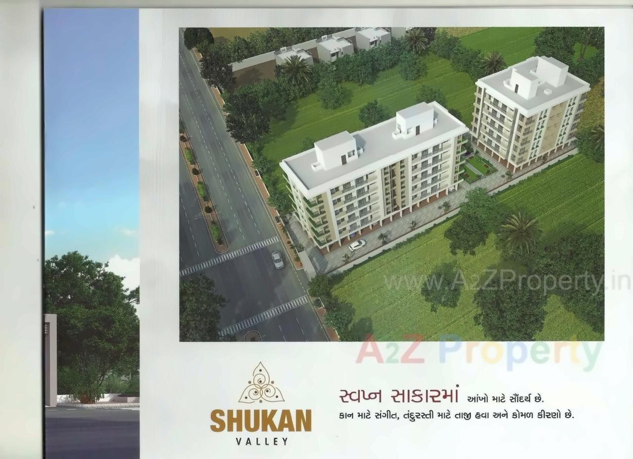 3D Elevation of real estate project Shukan Valley located at Kosad, Surat, Gujarat