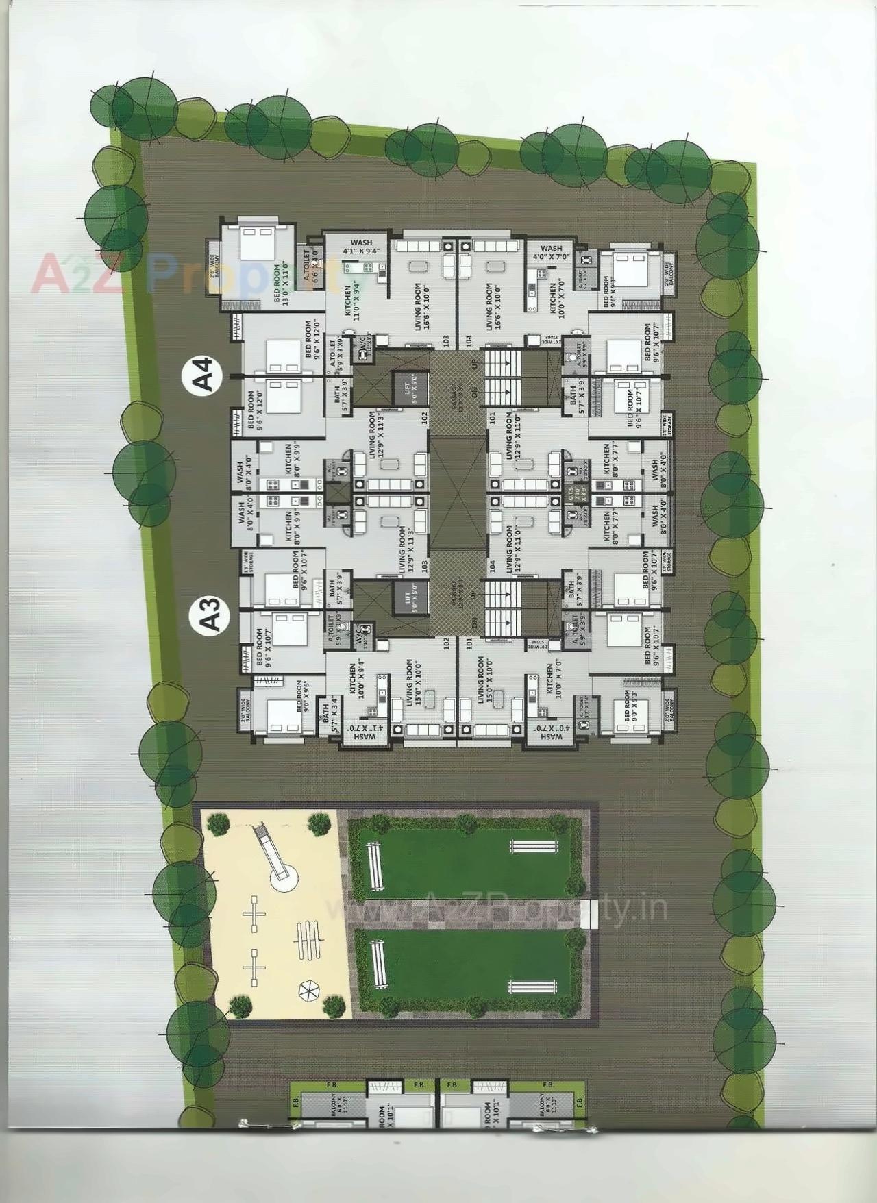 Layout of real estate project Shukan Valley located at Kosad, Surat, Gujarat