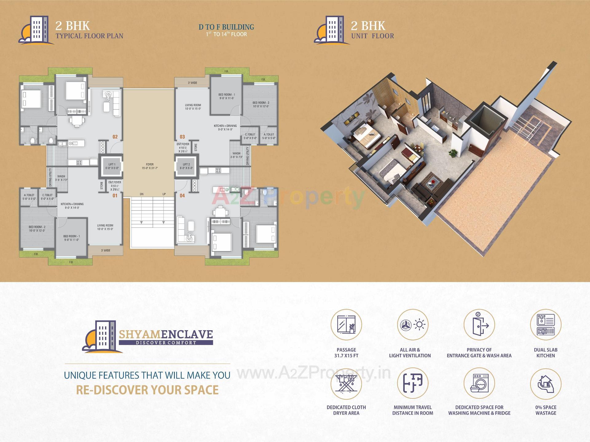 Layout of real estate project Shyam Enclave  D, E, located at Vankala, Surat, Gujarat