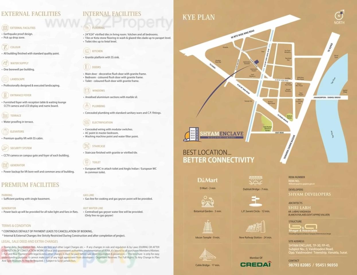  of real estate project Shyam Enclave located at Vankala, Surat, Gujarat