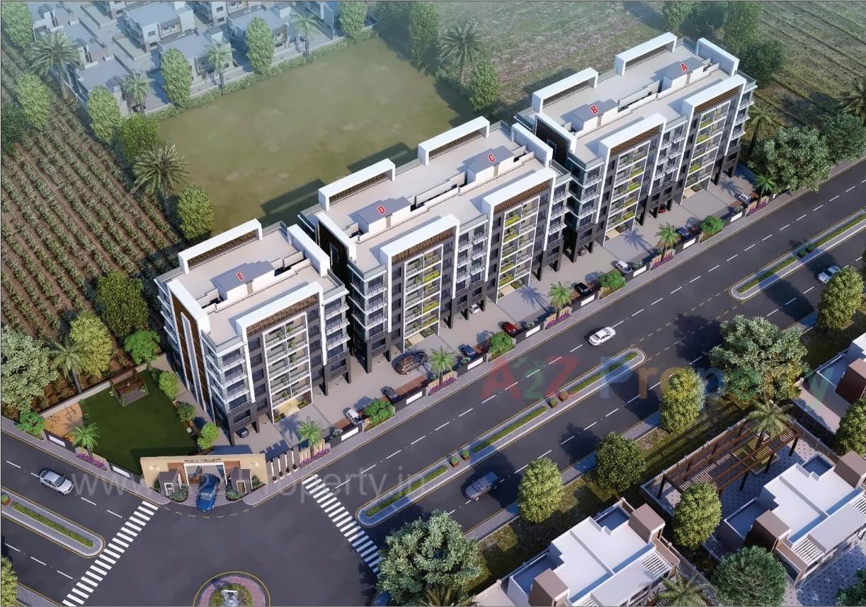 3D Elevation of real estate project Shyam Residency located at Saniya, Surat, Gujarat