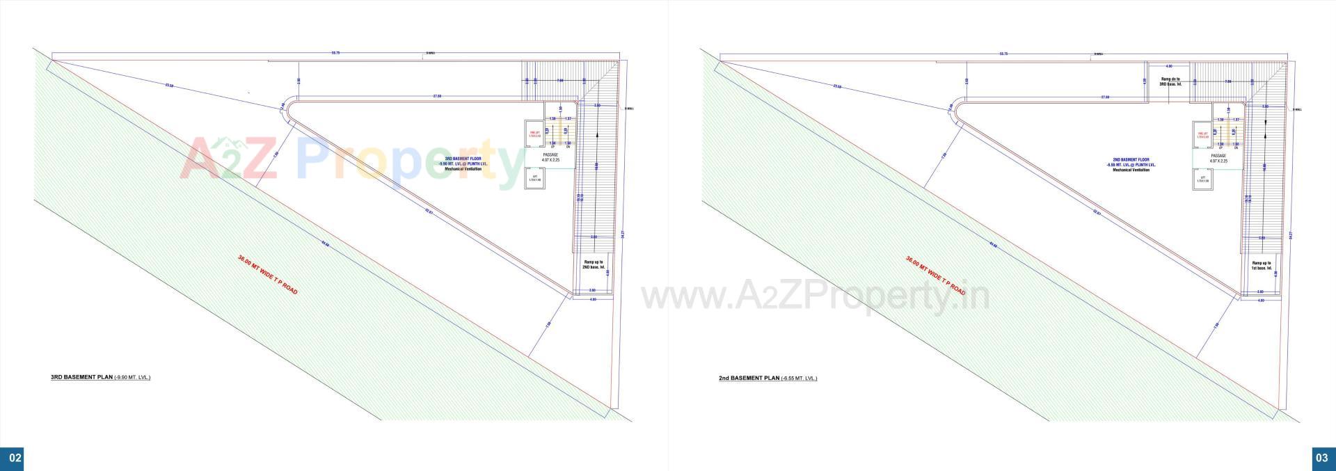 Layout of real estate project Shyam Square located at Mota, Surat, Gujarat