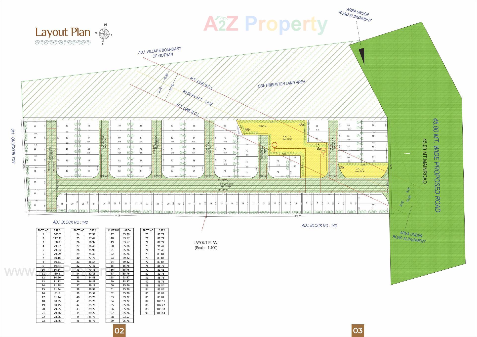 Layout of real estate project Shyam Villa located at Bharthana--kosad, Surat, Gujarat