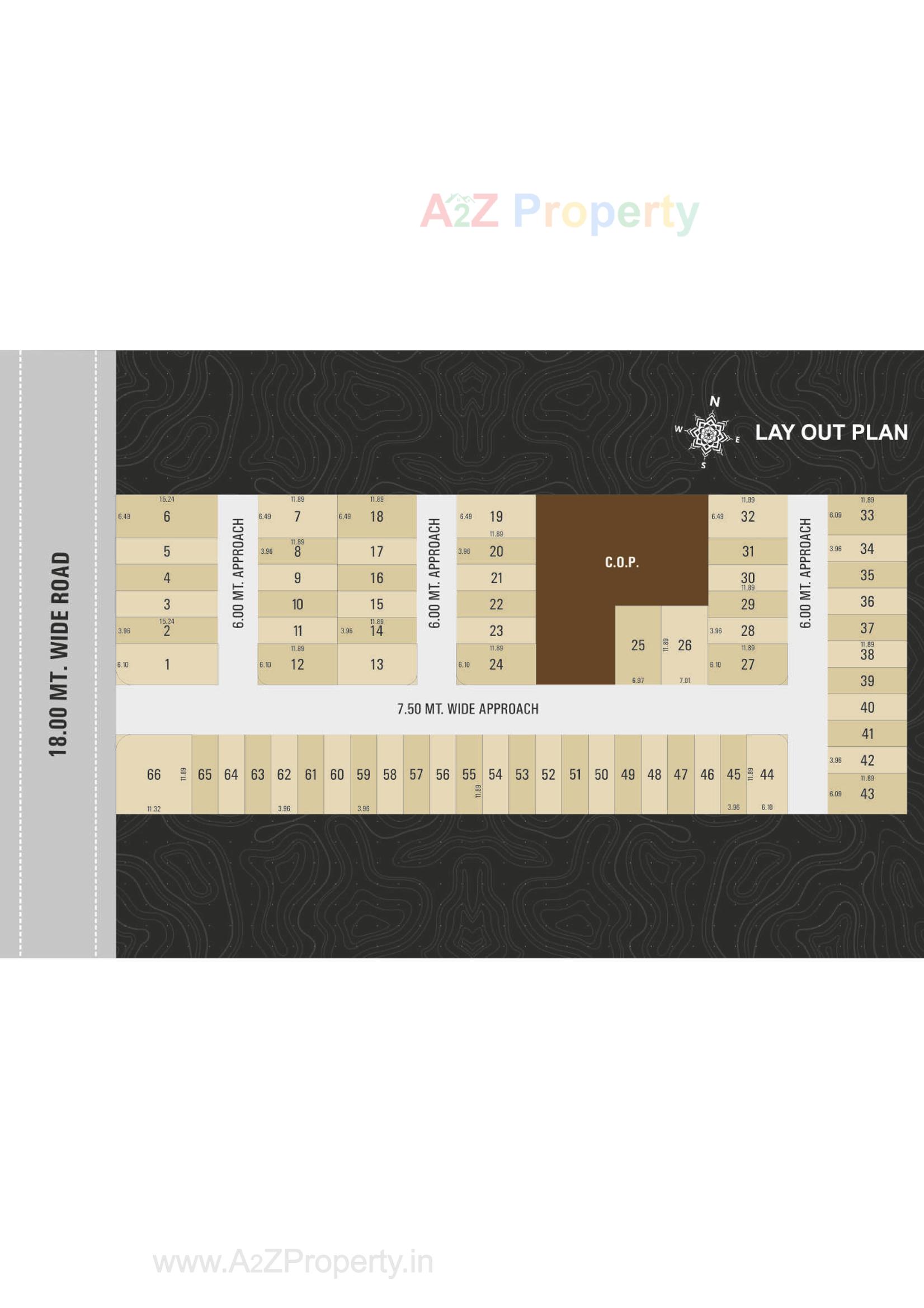Layout of real estate project Siddhashila Homes located at Dindoli-dist--394210, Surat, Gujarat