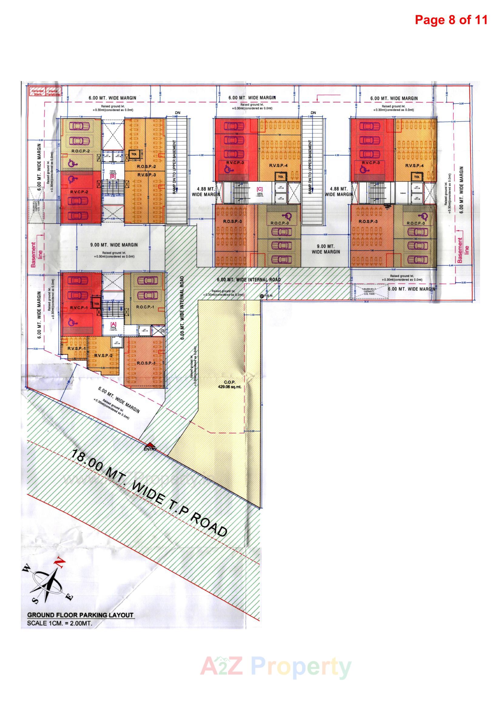 Layout of real estate project Siddheshwar Sky located at Valak, Surat, Gujarat