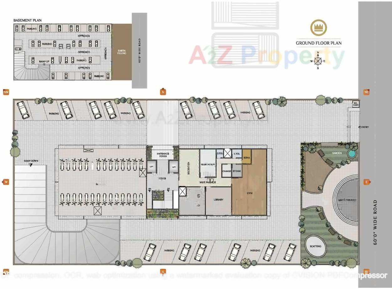Layout of real estate project Siddhi Elysees located at Bhimrad, Surat, Gujarat