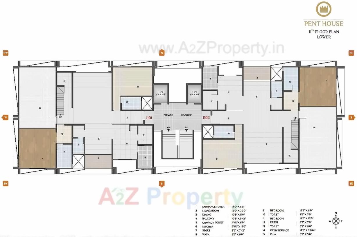Layout of real estate project Siddhi Elysees located at Bhimrad, Surat, Gujarat