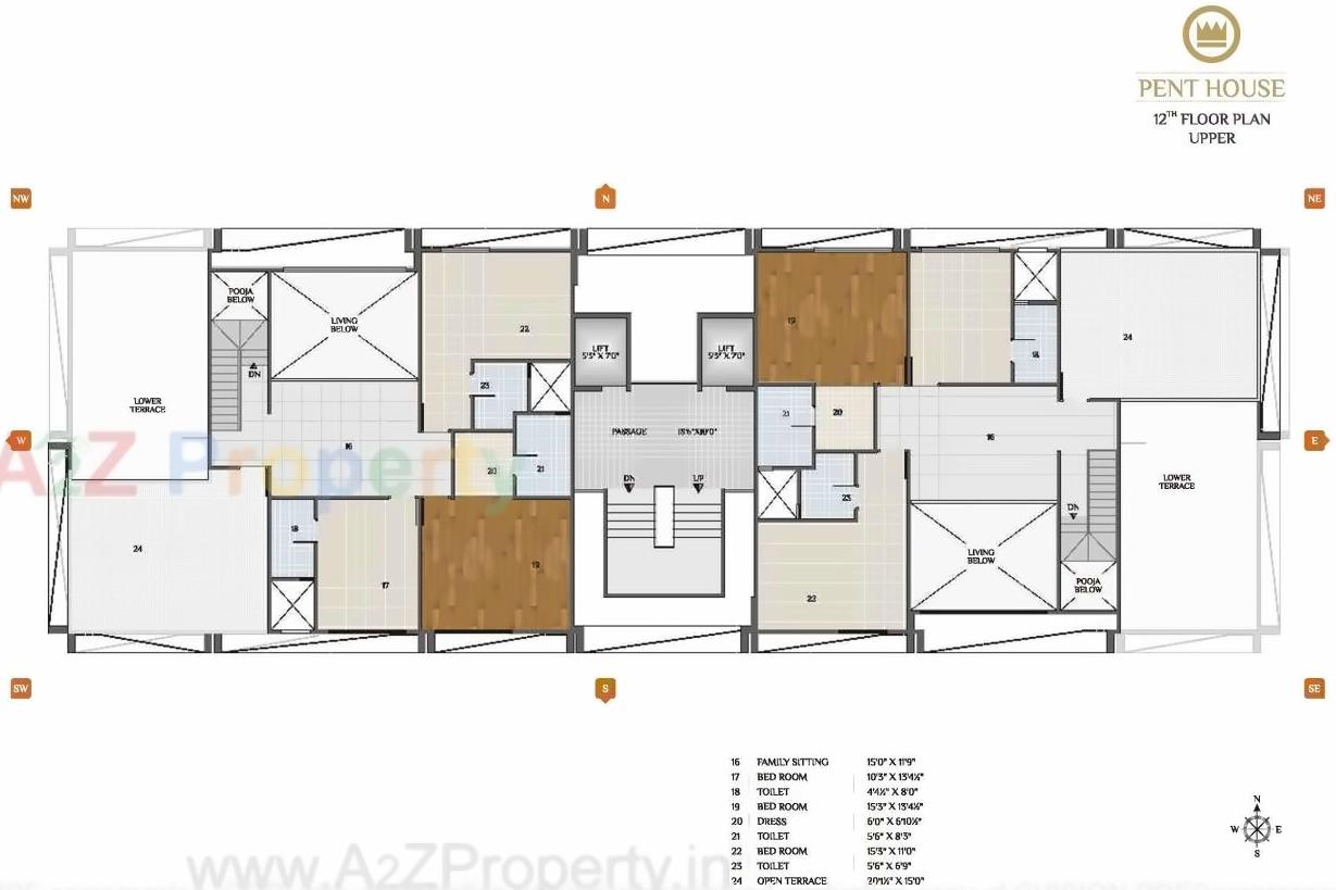 Layout of real estate project Siddhi Elysees located at Bhimrad, Surat, Gujarat