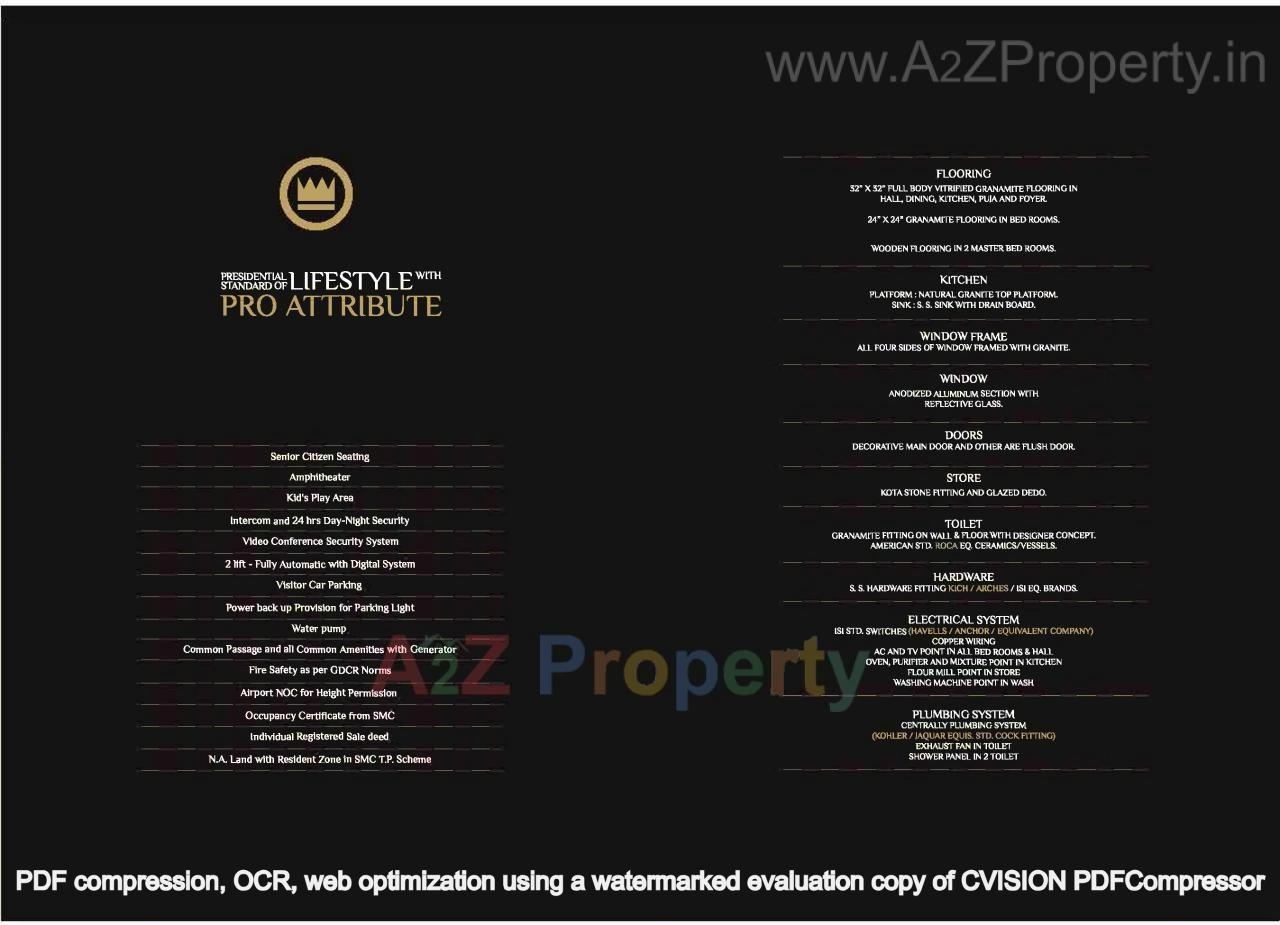  of real estate project Siddhi Elysees located at Bhimrad, Surat, Gujarat